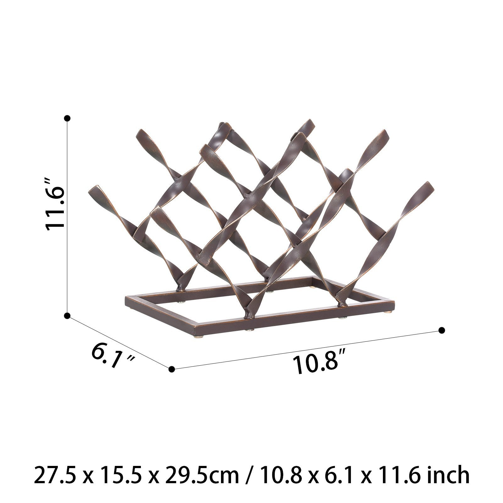 Wine Rack - 7 wine bottles complement your kitchen or living room decor!