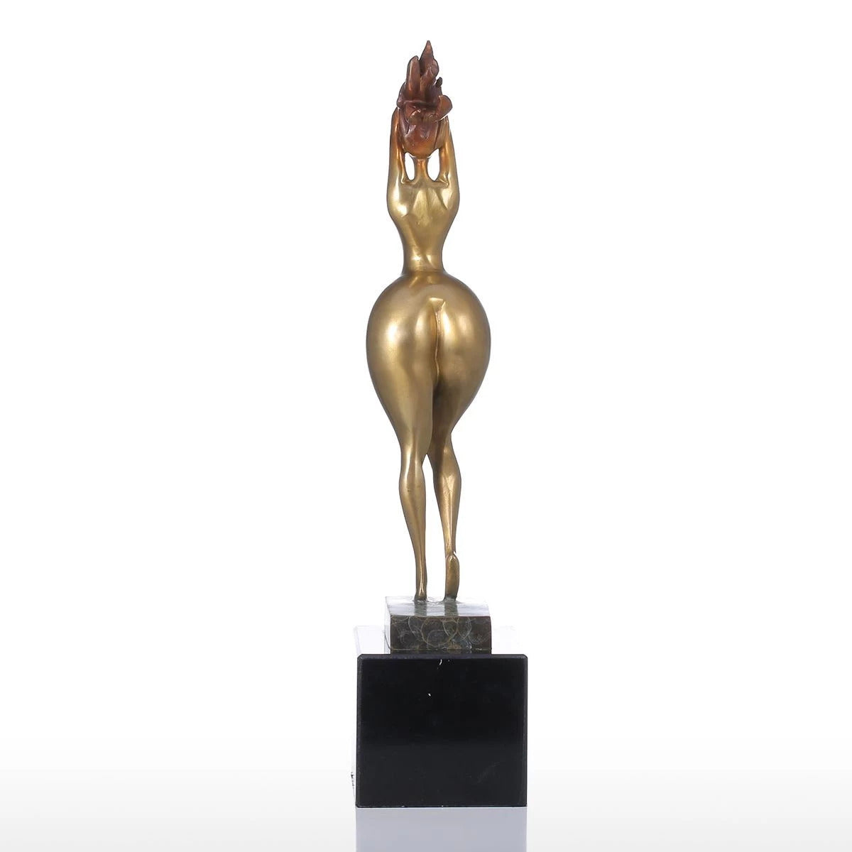Woman Statue Figurine Bookcase and Console Decor