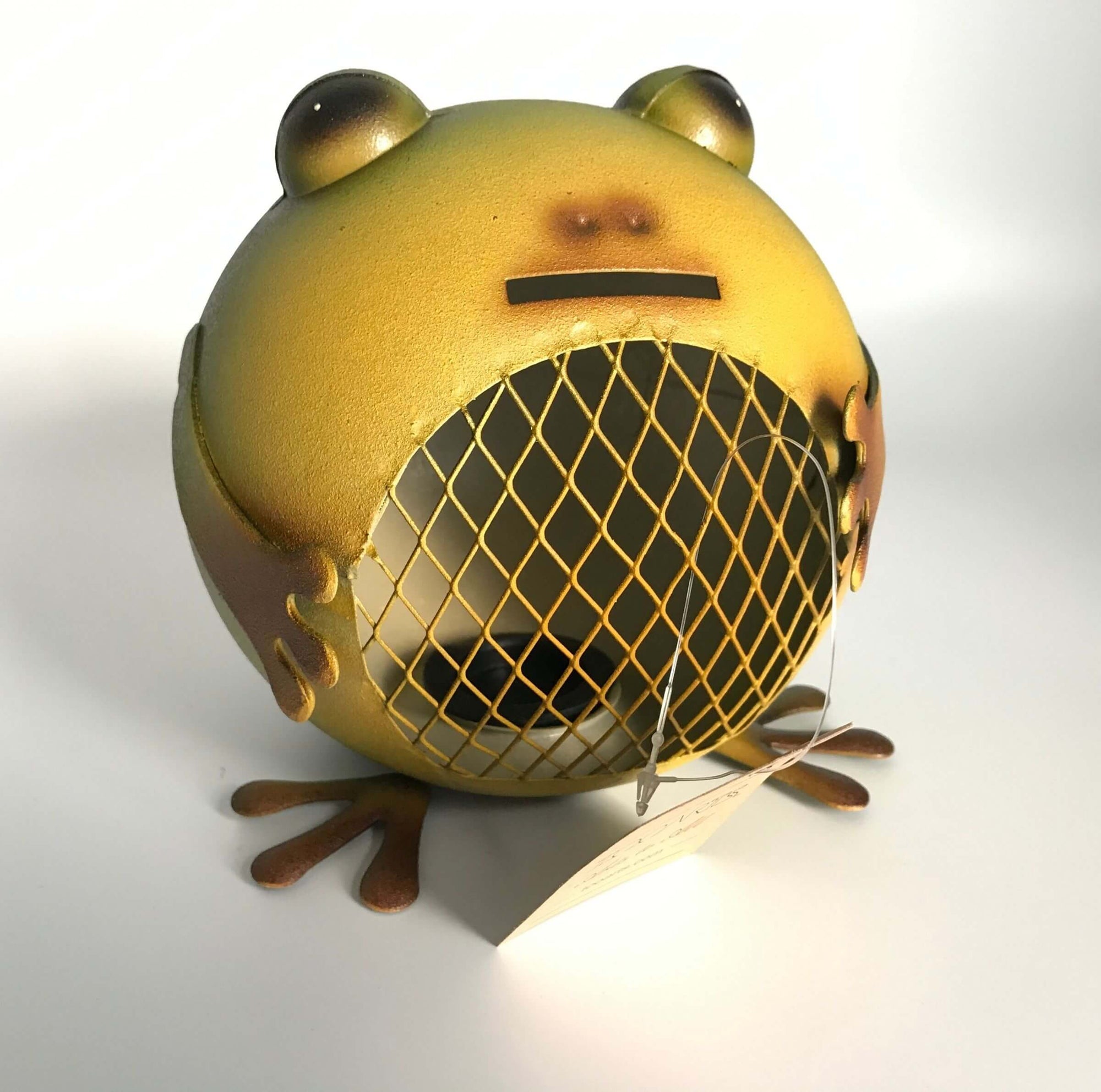 Our delightful little frog piggy bank is just too cute to pass up!