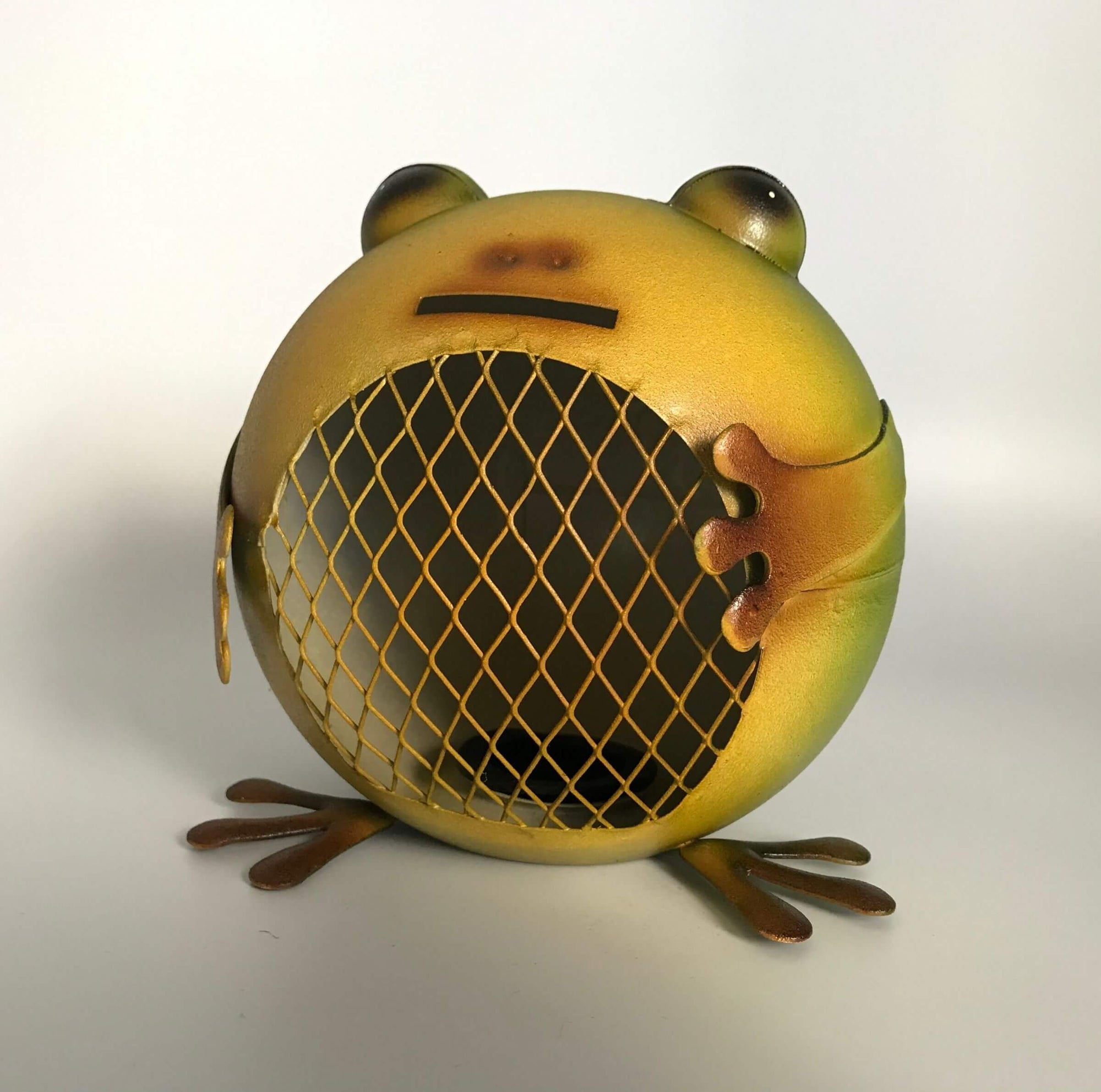 Our delightful little frog piggy bank is just too cute to pass up!