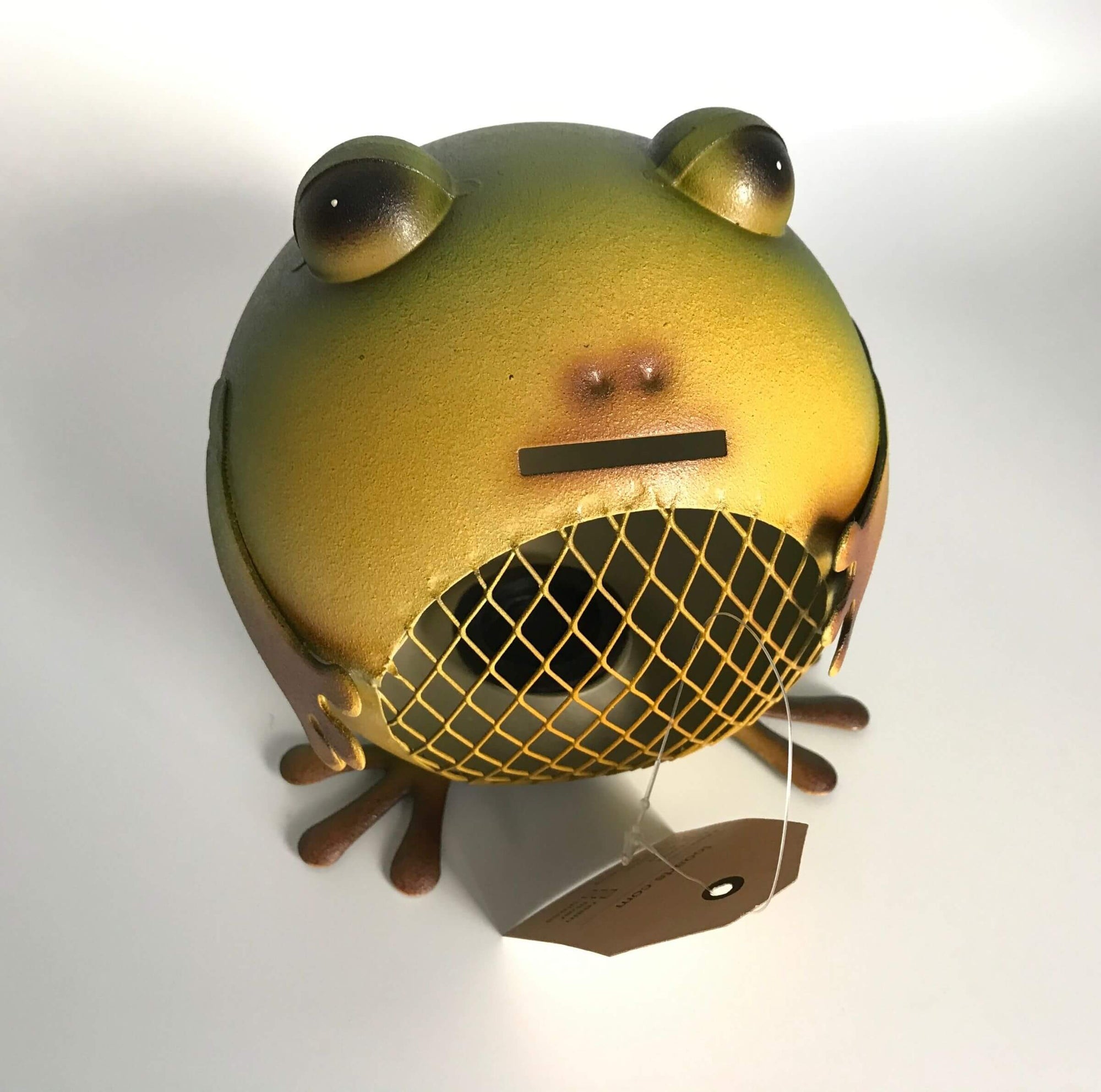 Our delightful little frog piggy bank is just too cute to pass up!