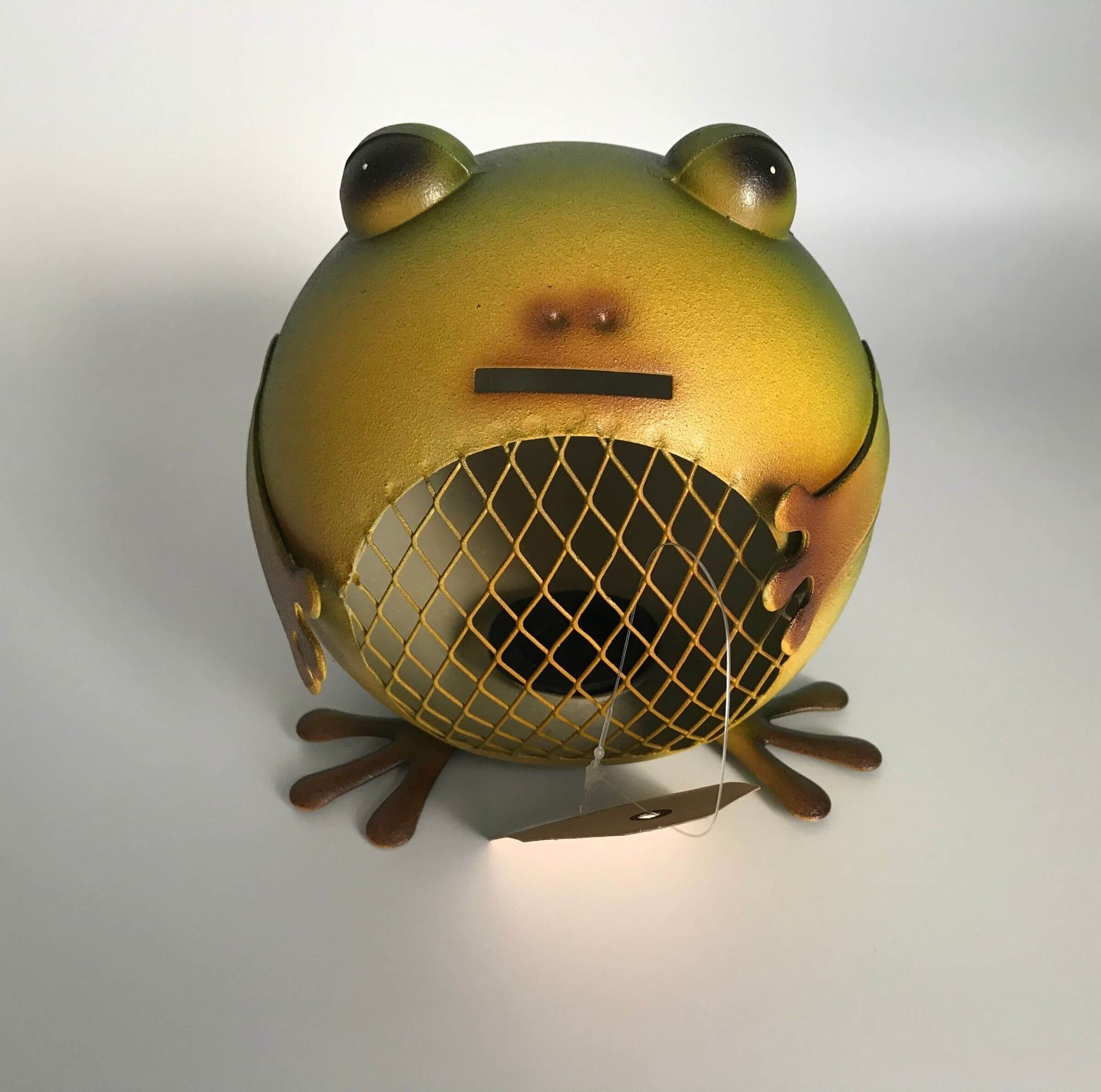 Our delightful little frog piggy bank is just too cute to pass up!