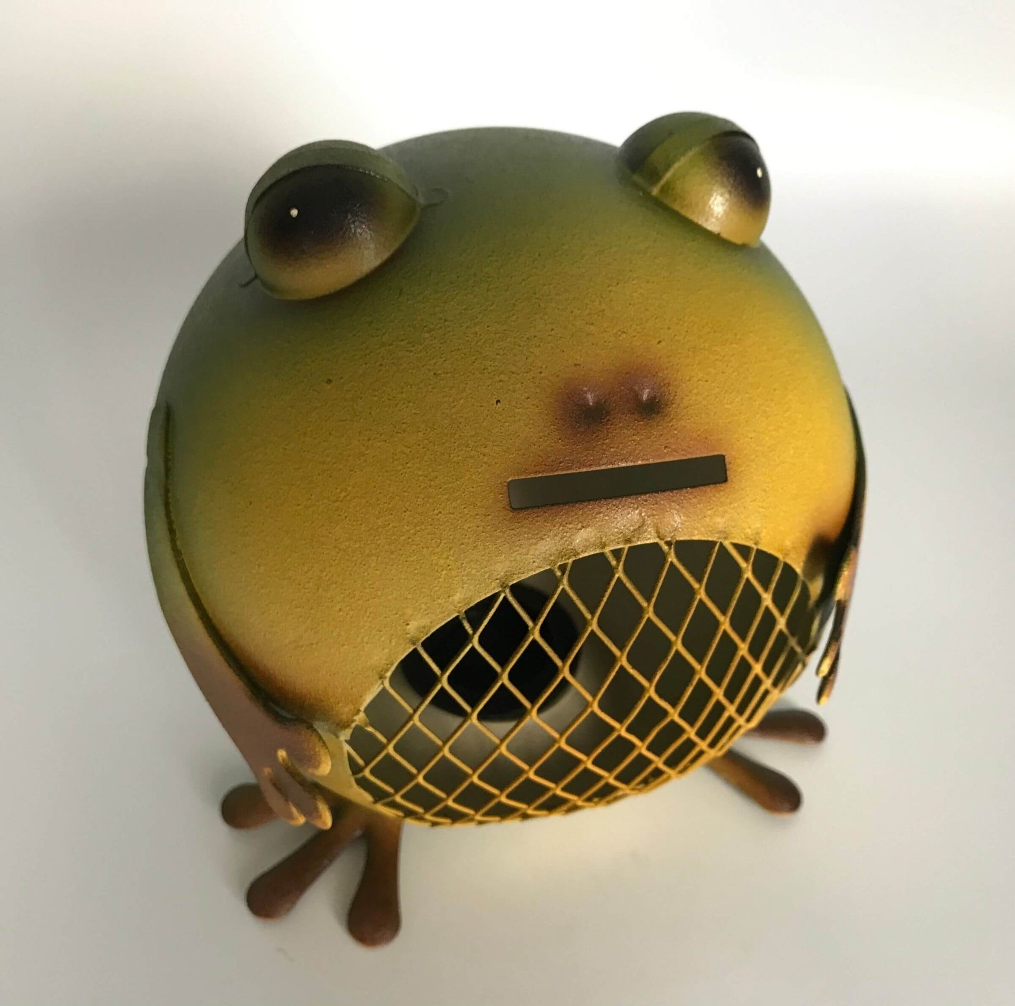 Our delightful little frog piggy bank is just too cute to pass up!