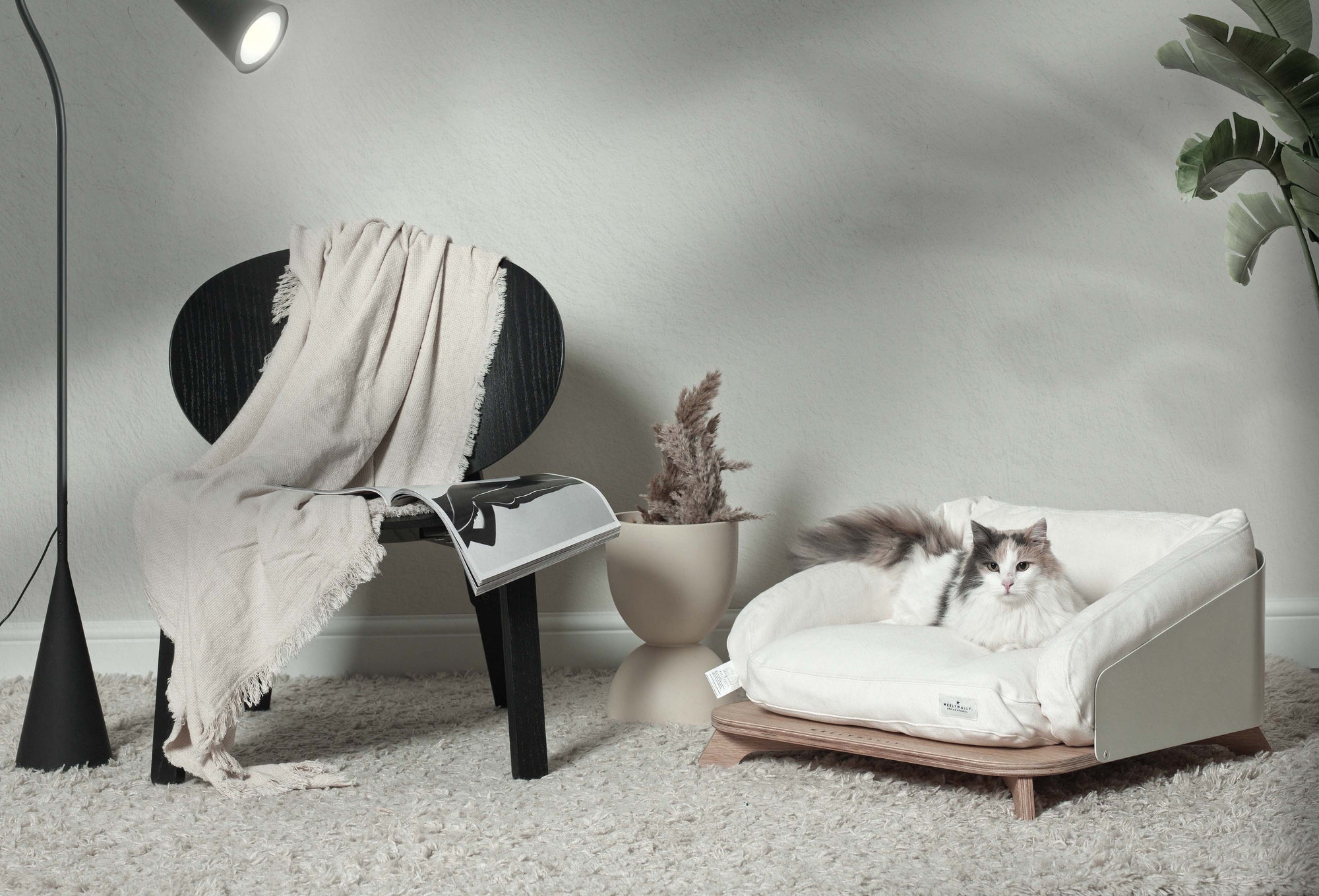 Elevated cat bed, sofa & couch, it puts your cat in the lap of napping!