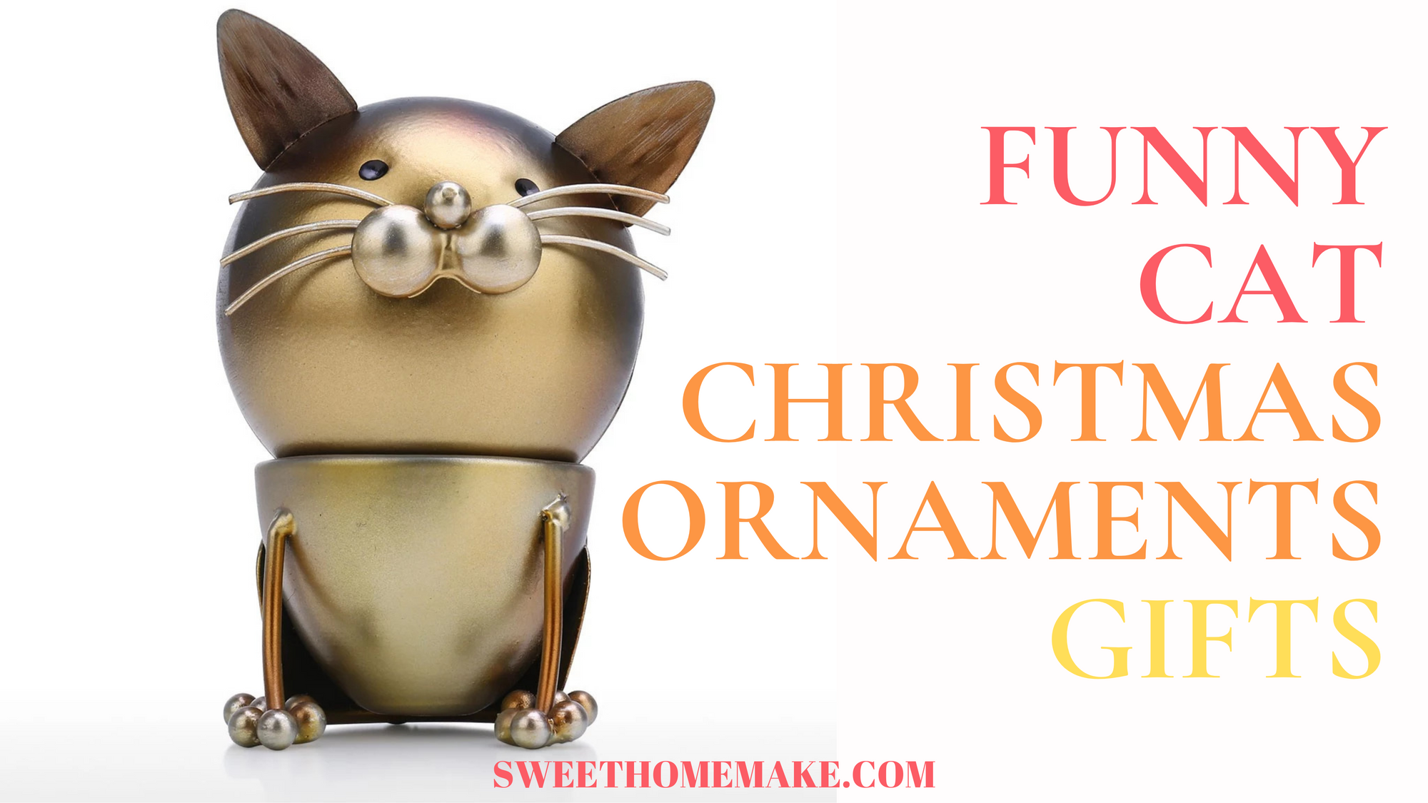 Cat Christmas Ornament Gifts for Cat Lovers