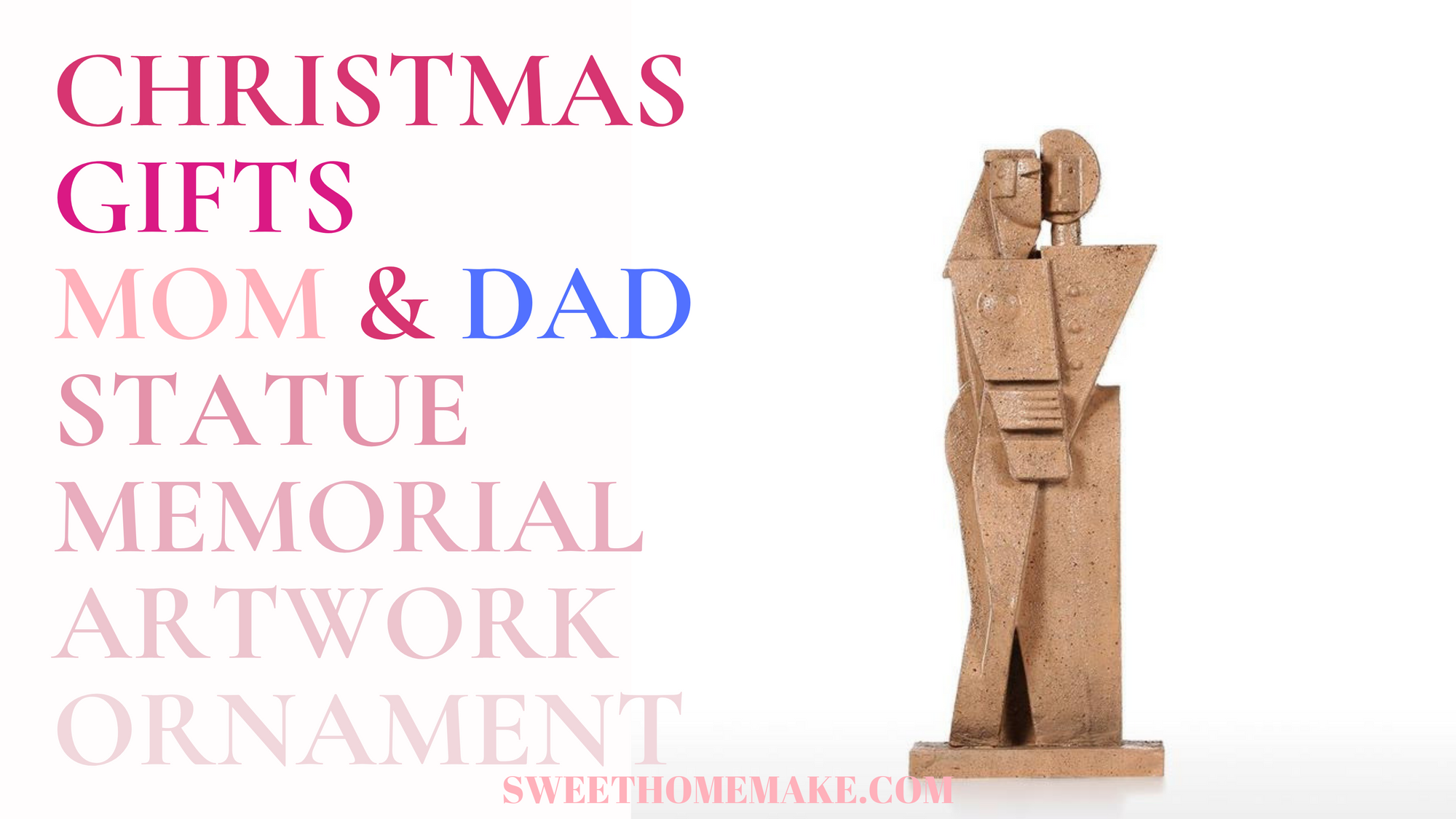 Christmas Gifts for Mom and Dad 2019 Ornaments and Couple Statue
