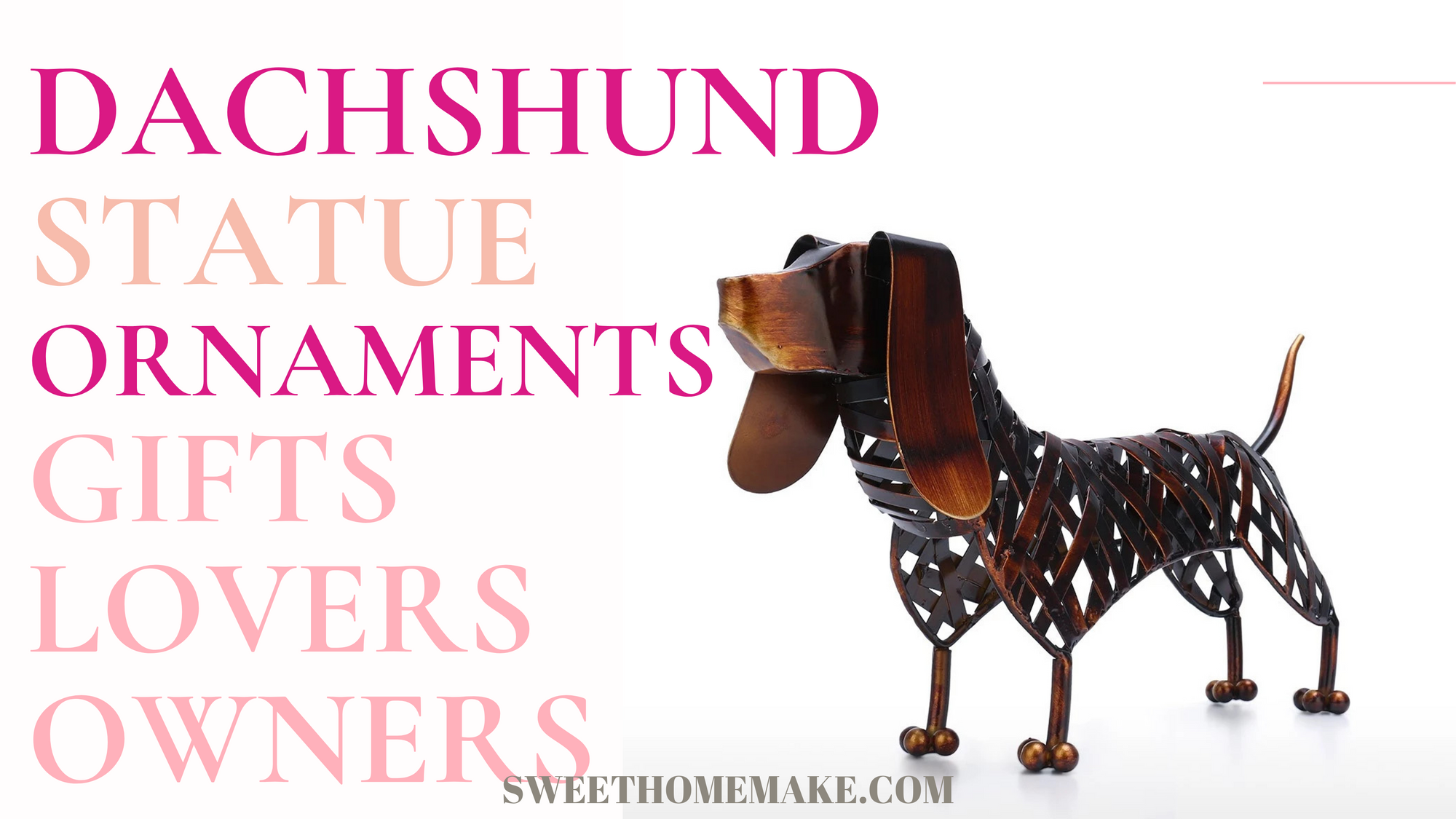 Dachshund Gifts and Ornaments Decor by Dog Statue