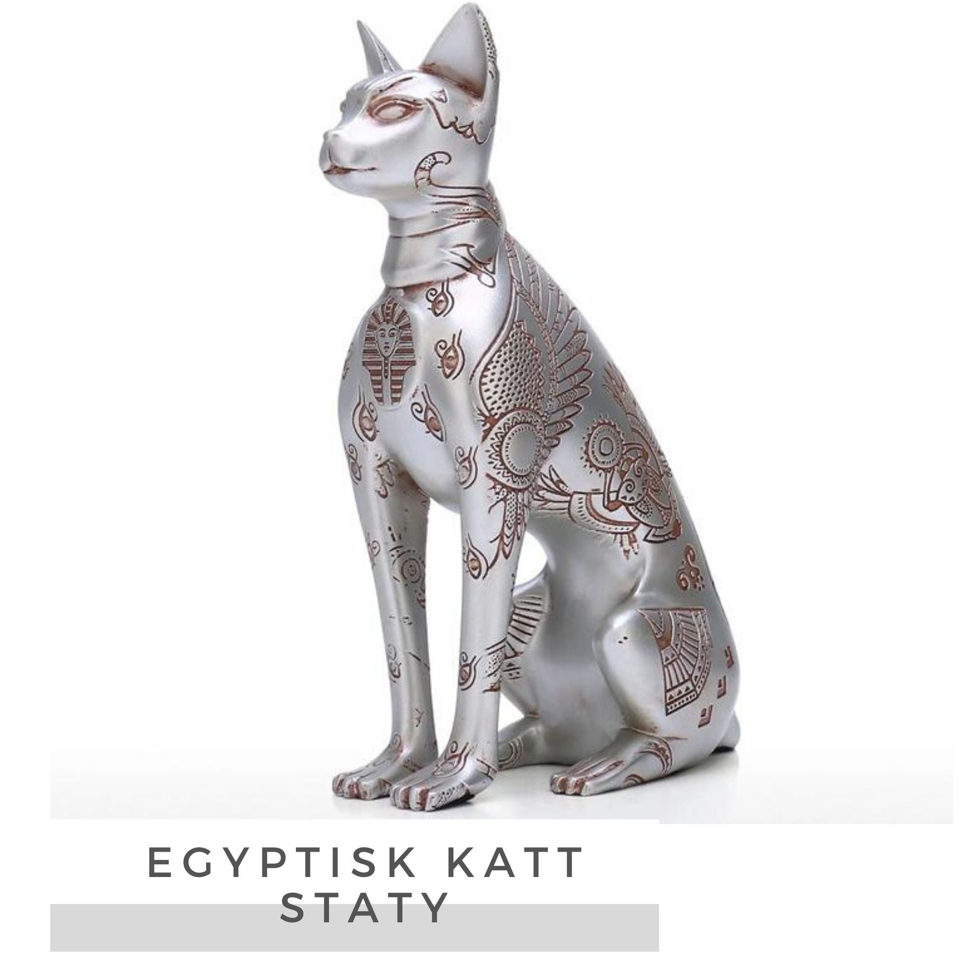 Egyptisk Katt Staty für Skulpturer inredning Dekoration