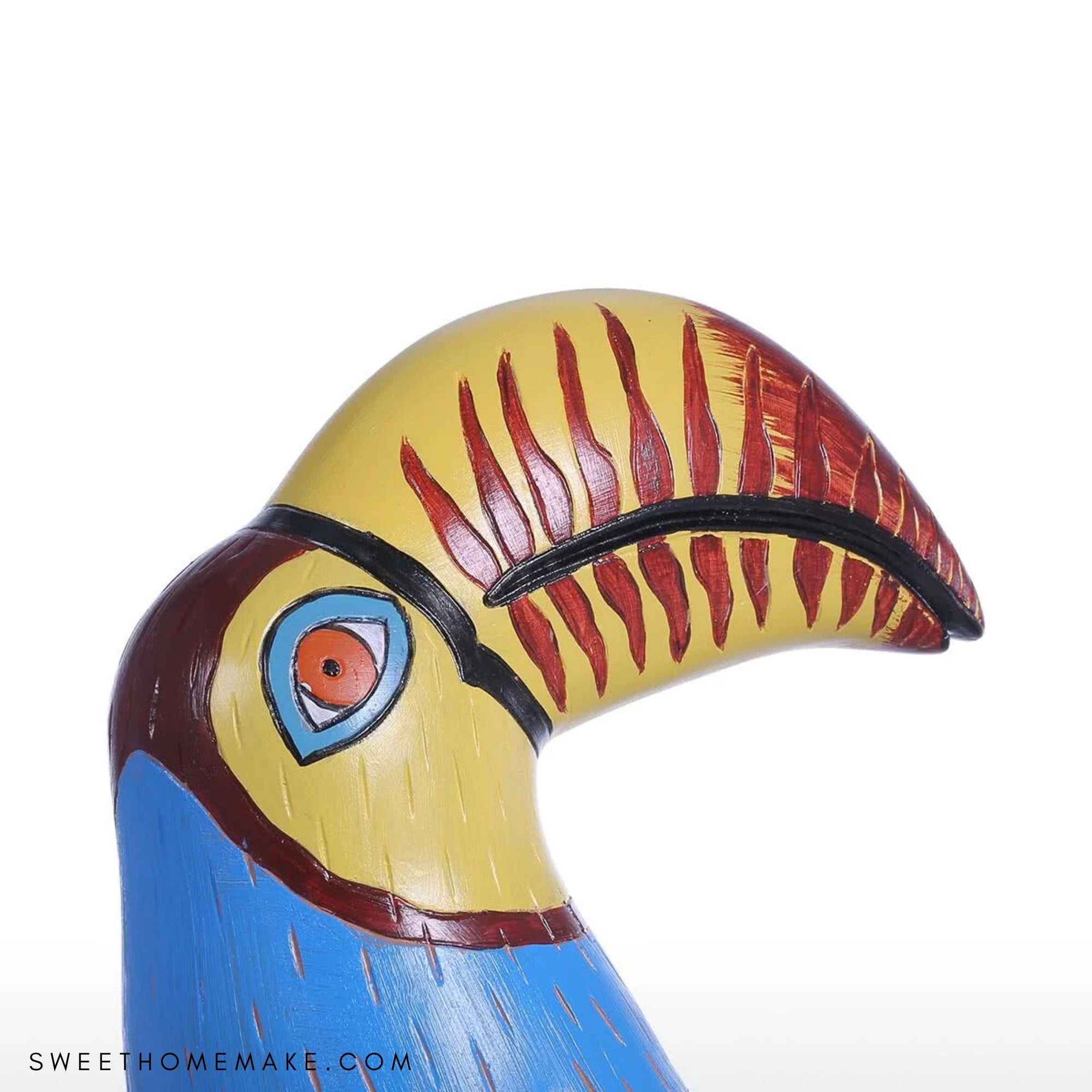 Fågel Prydnad med Skultpur Ansikte till Inredningsdetaljer