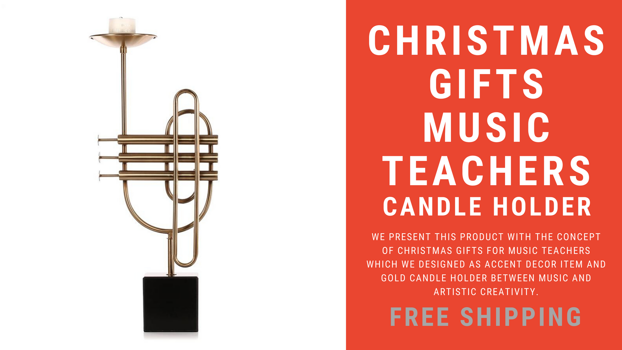 Music Teacher Gifts Gold Candle Holder Romantic Atmosphere of Music and Art in the Home Accent Decor