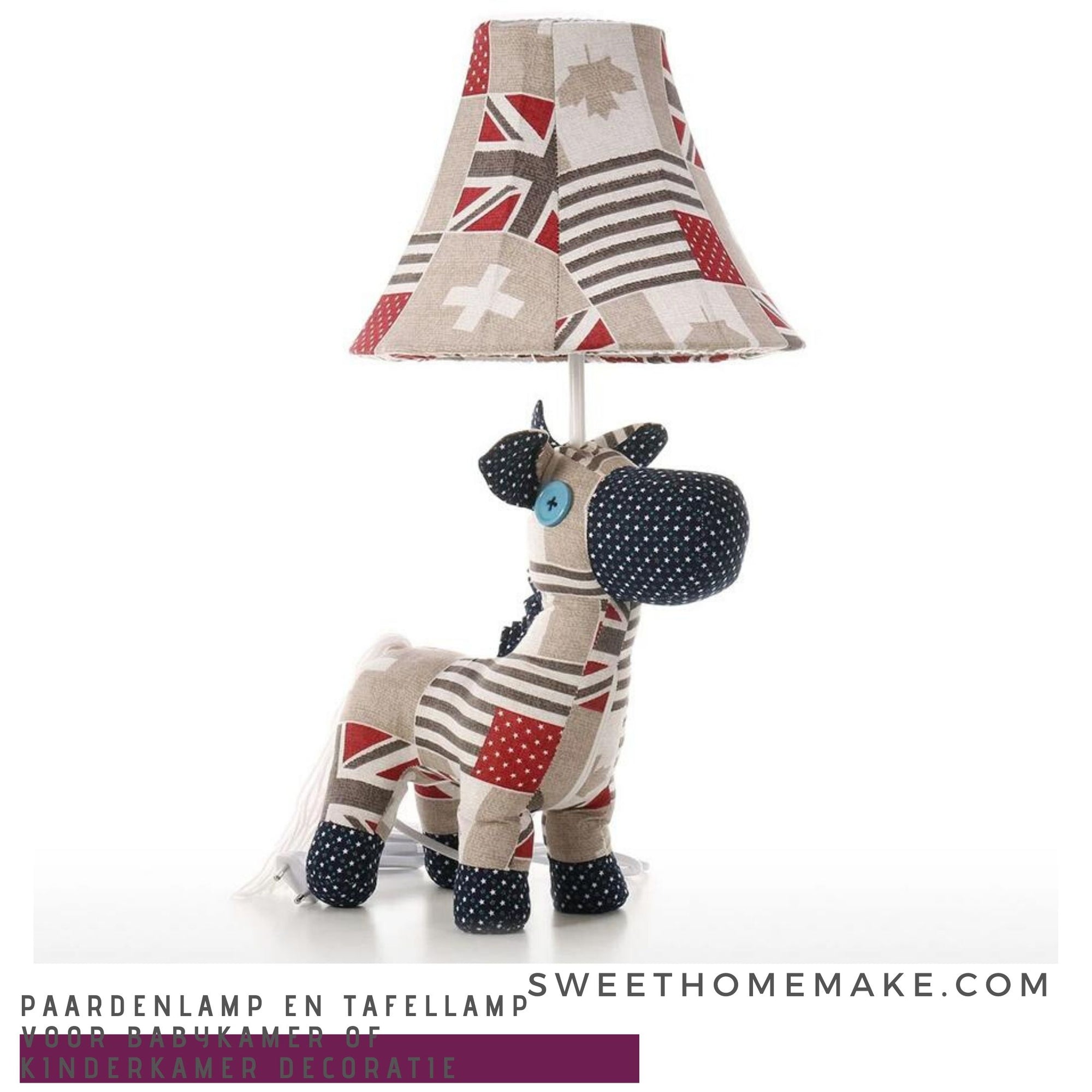 Paardenlamp en Tafellamp Woonaccessoires voor Babykamer of Kinderkamer Decoratie