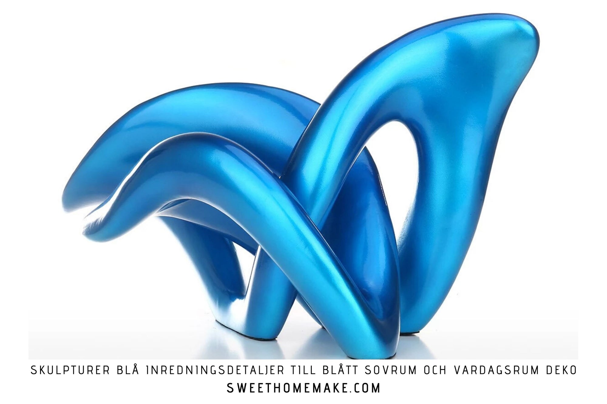 Skulpturer Blå Inredningsdetaljer till Blått Sovrum och Vardagsrum Deko
