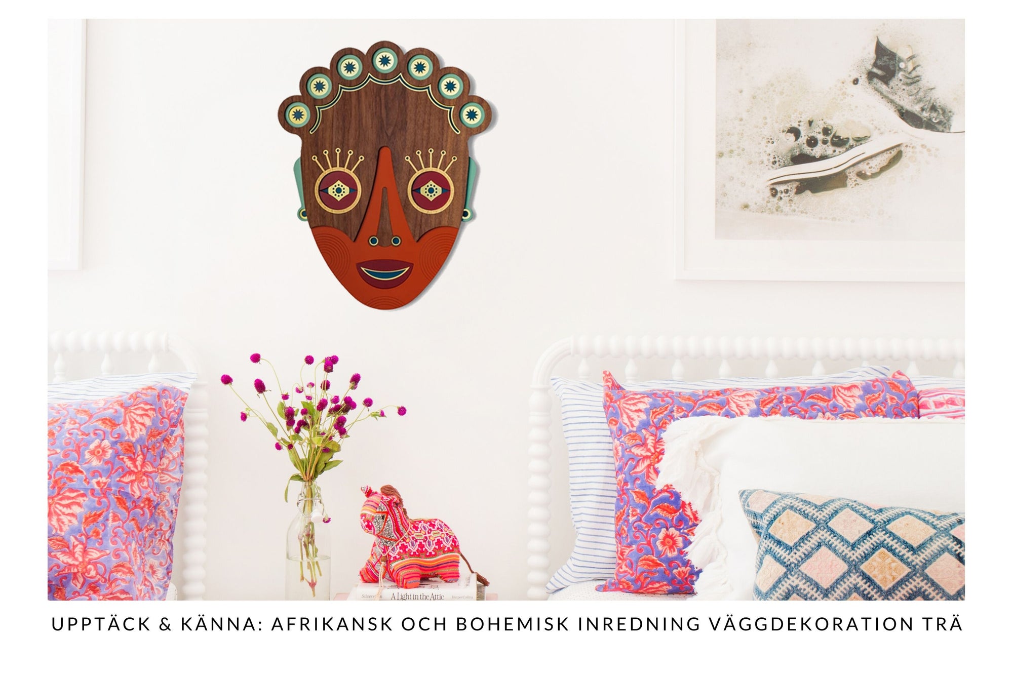Upptäck & Känna: Afrikansk och Bohemisk Inredning Väggdekoration Trä