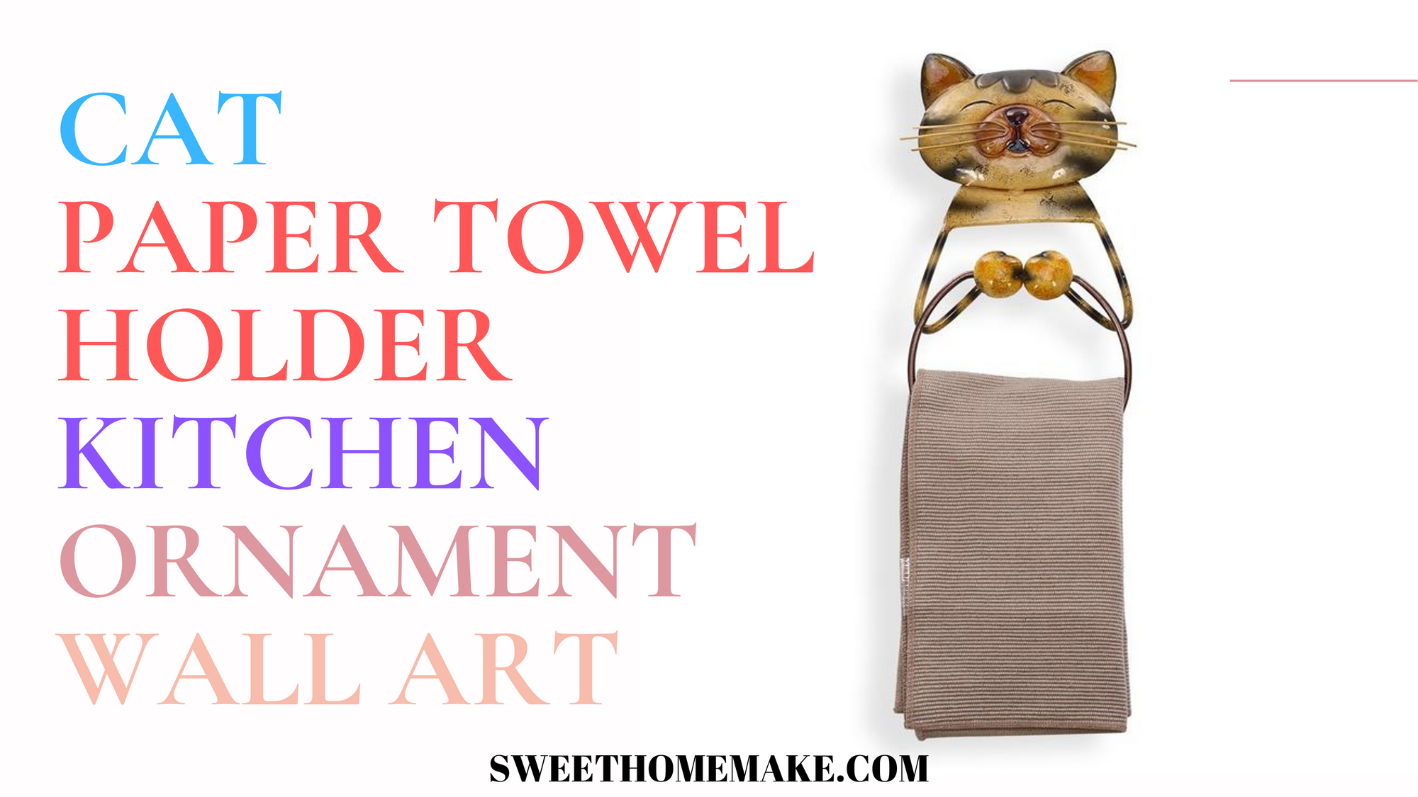 Wall Mount Paper Towel Holder by Cat Ornaments Metal Wall Art