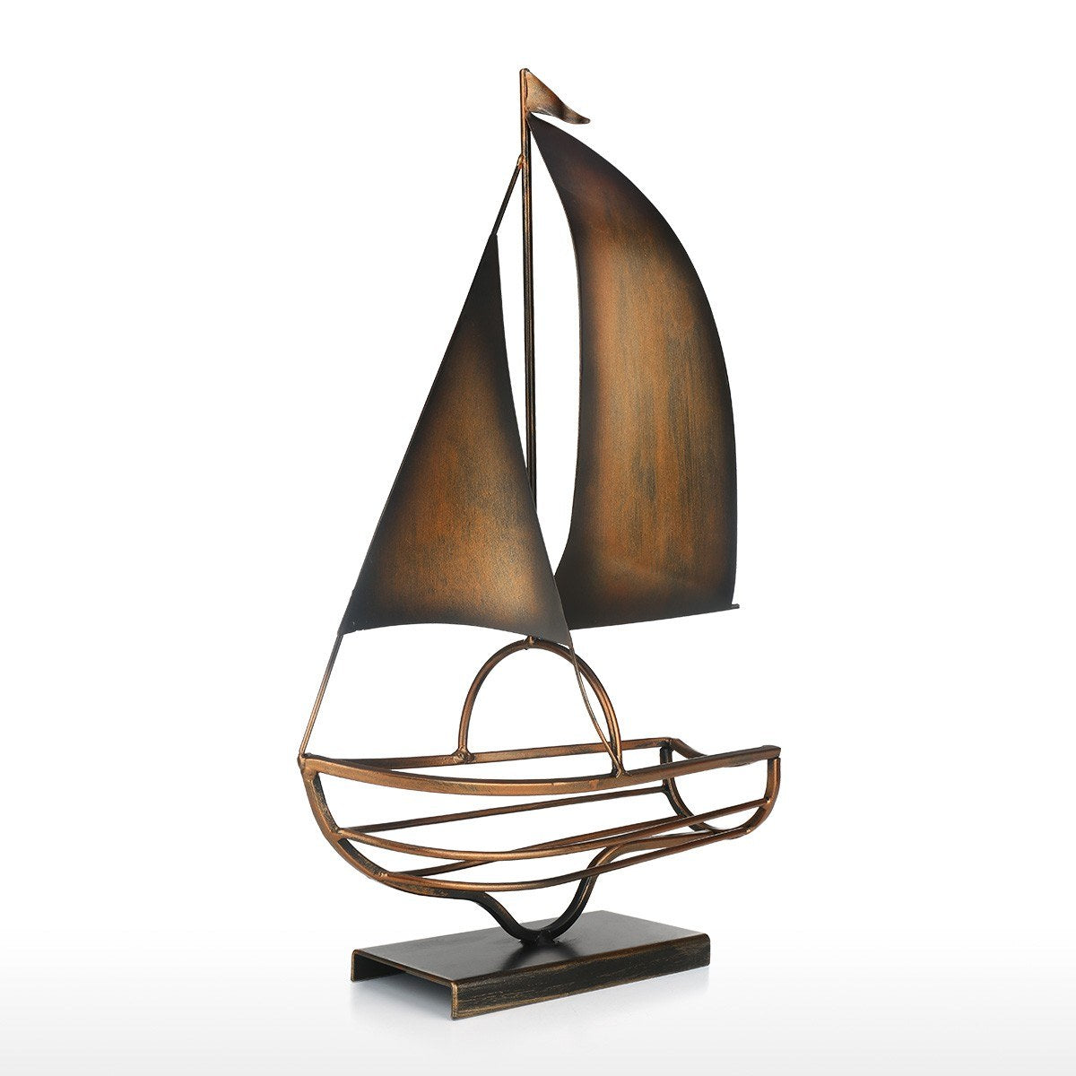 A boat turns into a great and decorative single wine bottle holder!