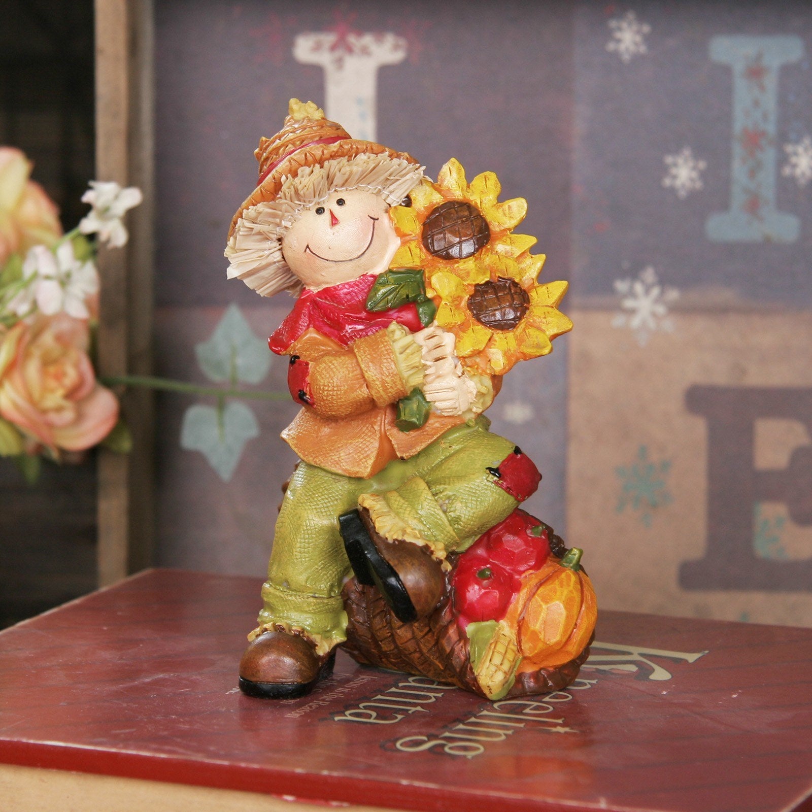 This harvest boy figurine is so cute and so sweet for thanksgiving