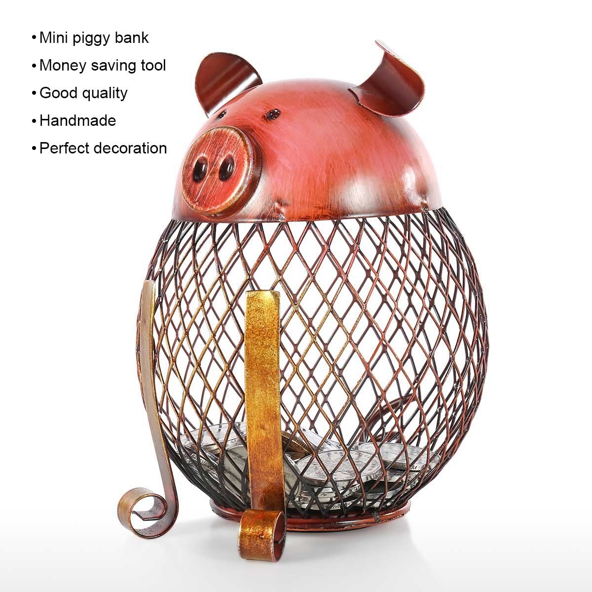 Animal Piggy Bank with Metal Gifts for Kids