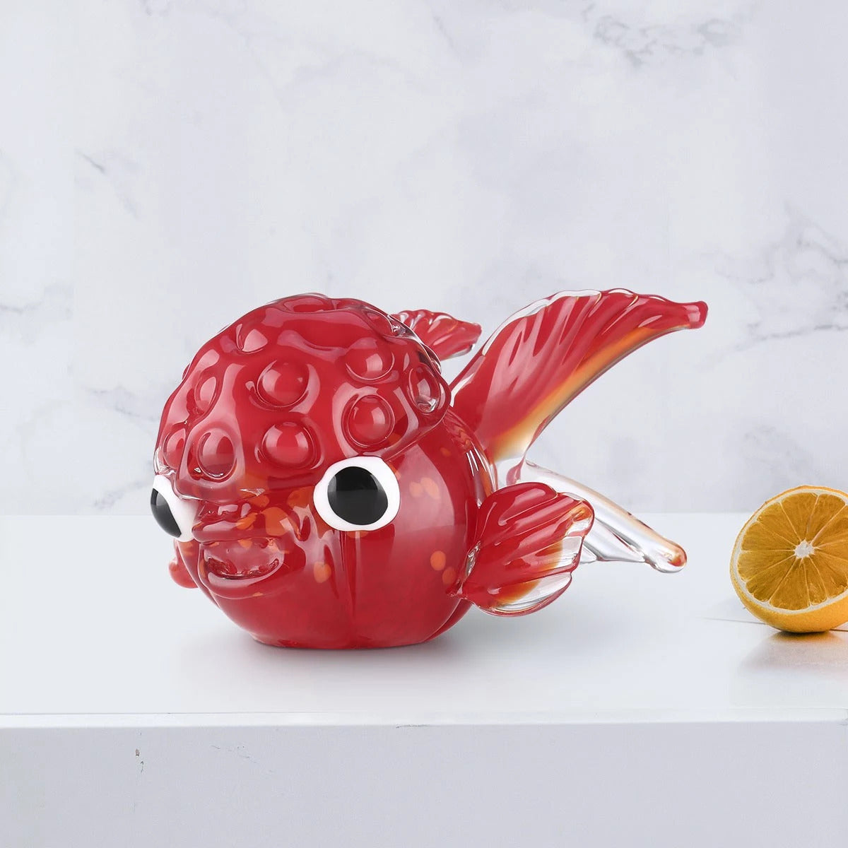 Aquarium Decor and Fish Tank Ornaments with Red Lionfish