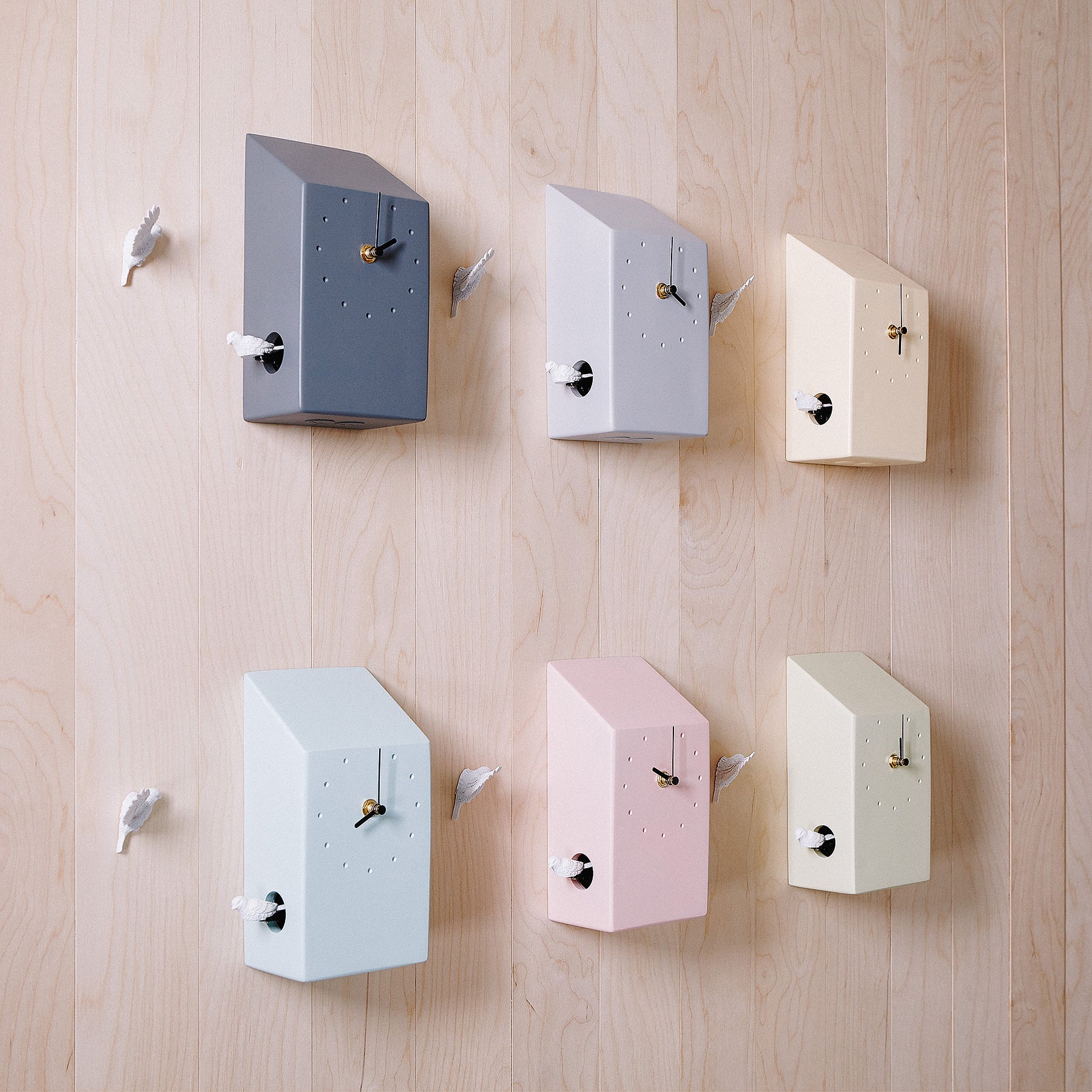 Blue Cuckoo Clock with Minimal and Modern Design