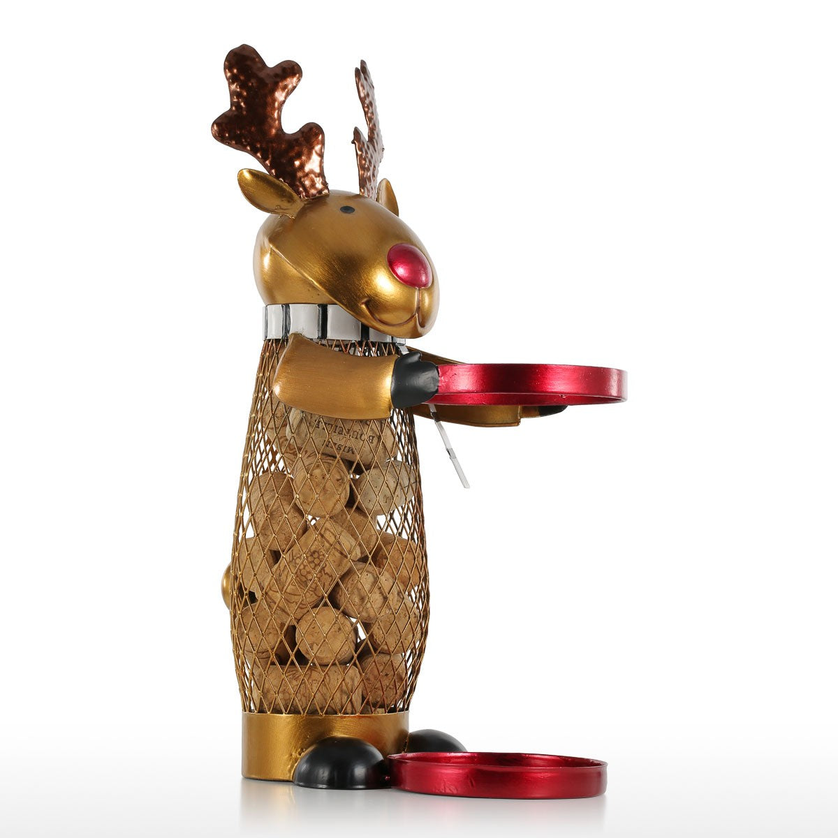 Simply the cutest reindeer wine bottle holder you'll ever see