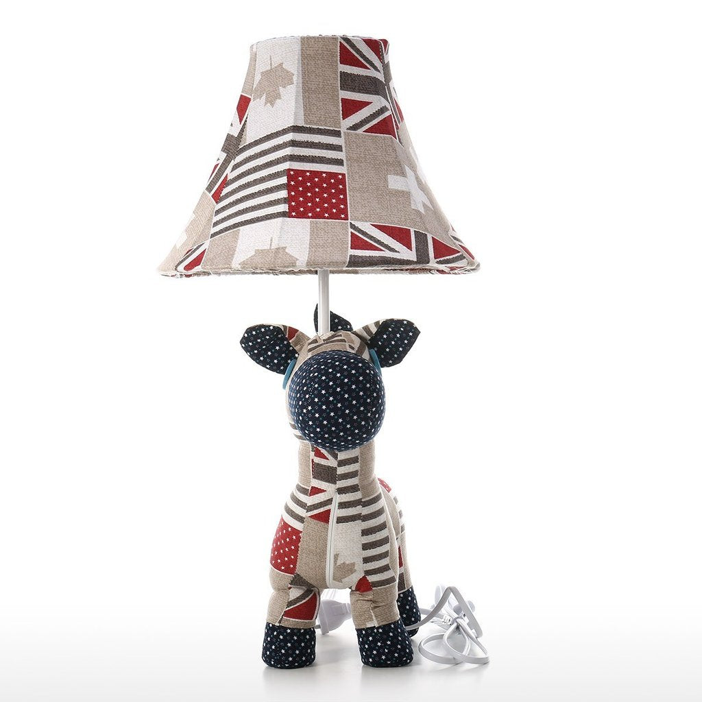 Colorful Bedside Lamp with Horse Toy
