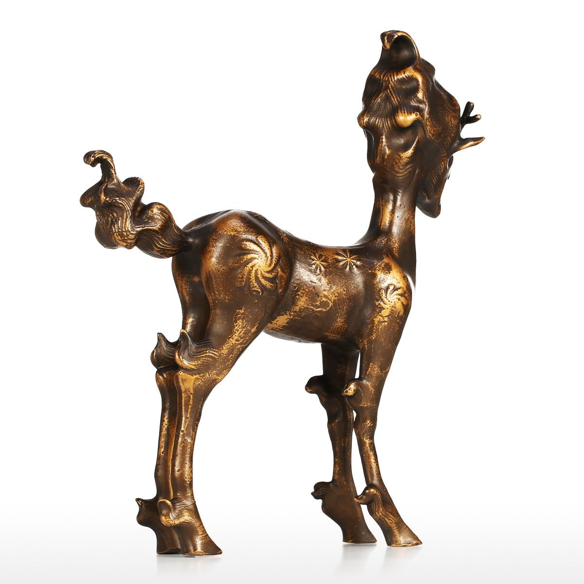 Deer Statue and Bronze Deer Statue with Good Christmas Gifts for Christmas Decorations