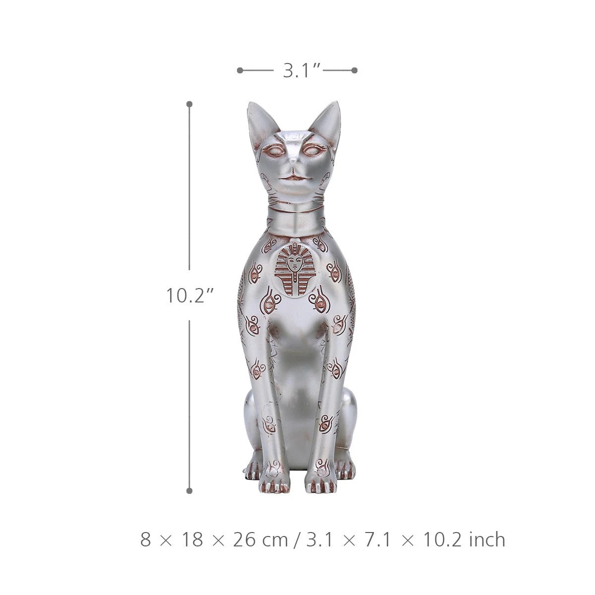 Egyptian Cat Statue by Resin For Cat Ornaments and Gifts