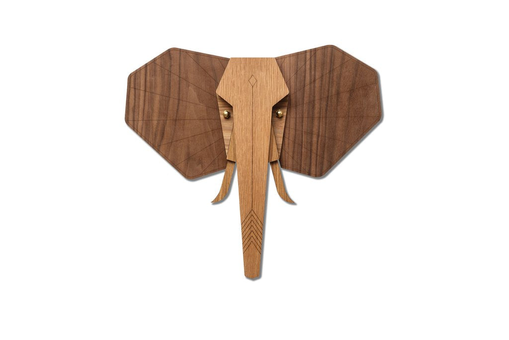 Elephant Wall Art with Wooden