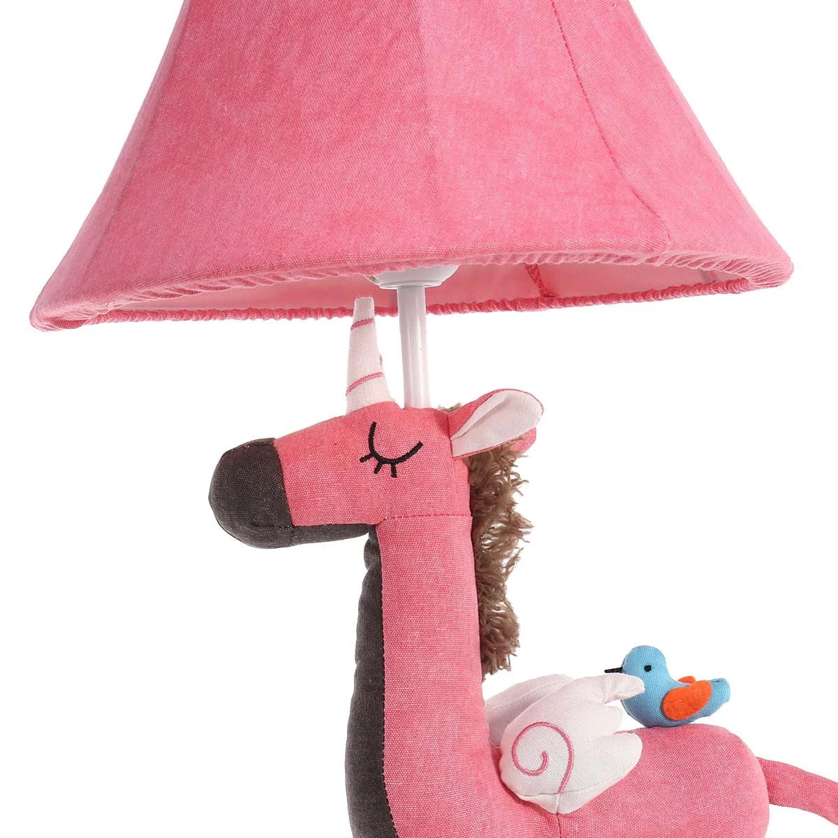 Enhörningslampa och Bordslampa Barn Dekoration med Rosa