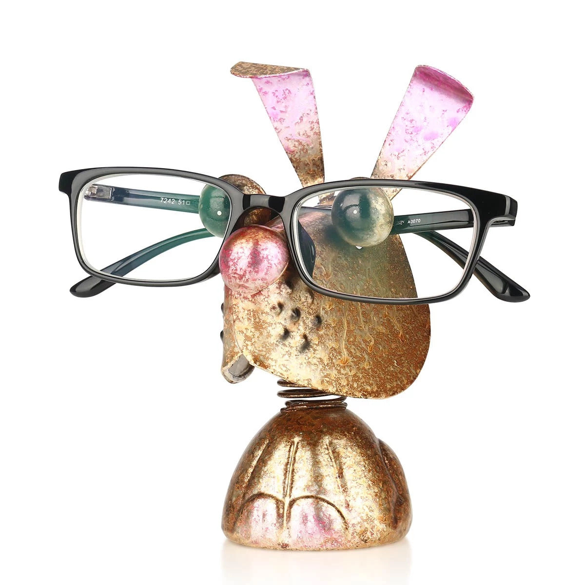 Eyeglass Rack with Rabbit Animal Figurines to Desk Organizer and Desktop Accessories in Business or Home Life