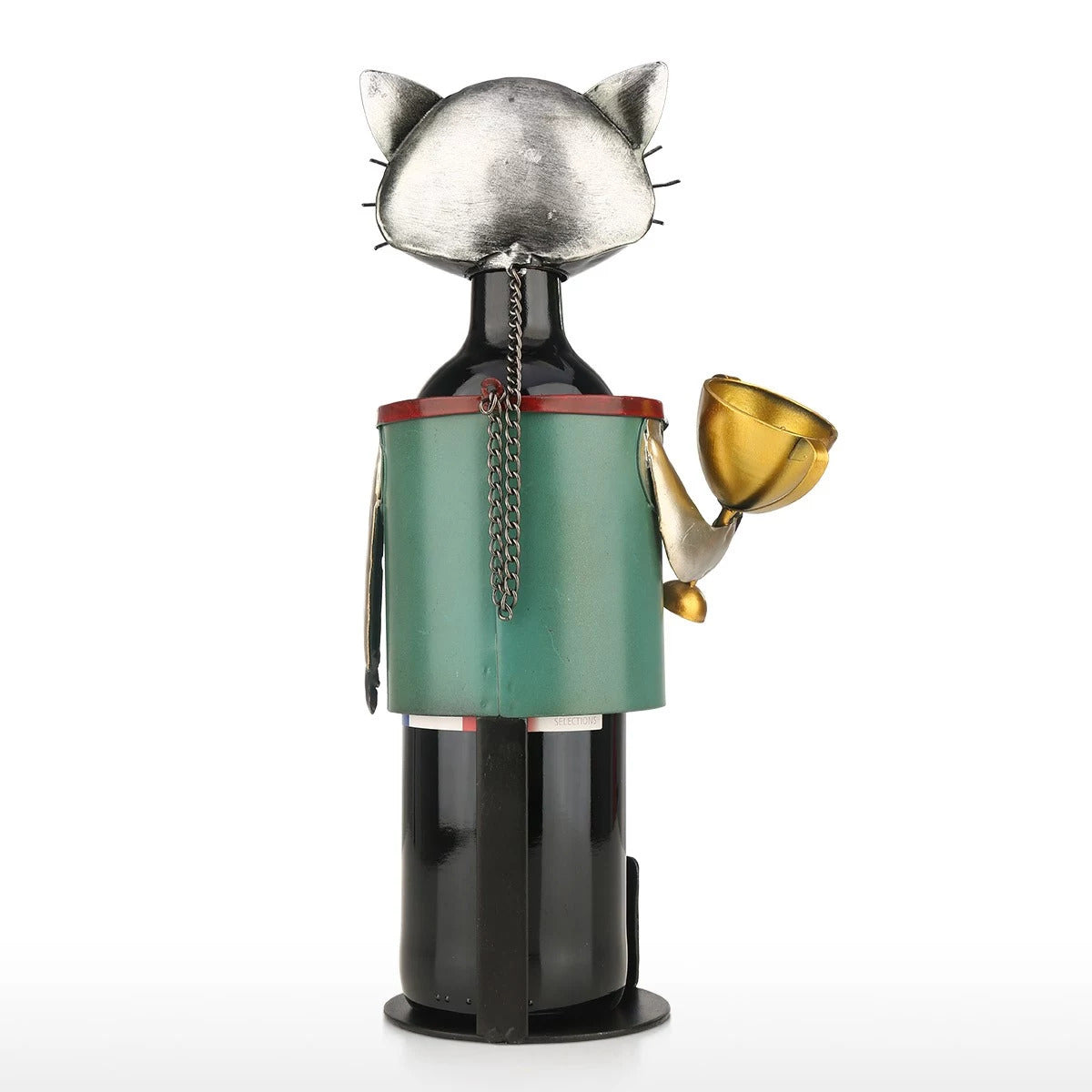 Gifts For Cat and Wine Lovers with Small Wine Rack