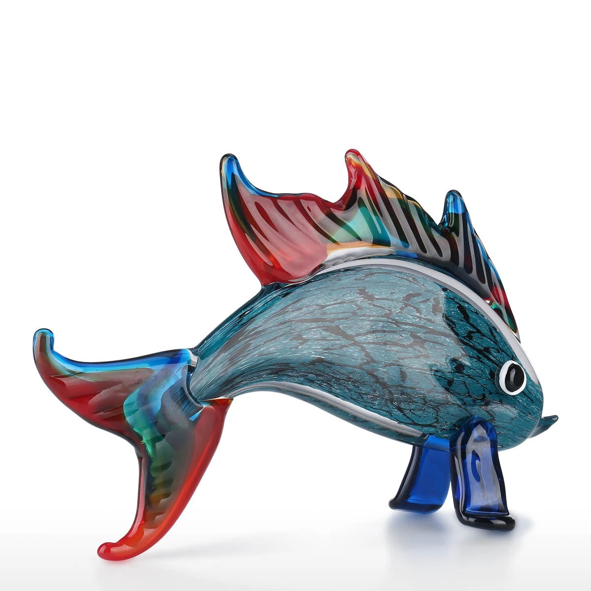 Gifts For Fishing Lovers with Glass Sculpture for Aquarium Decor