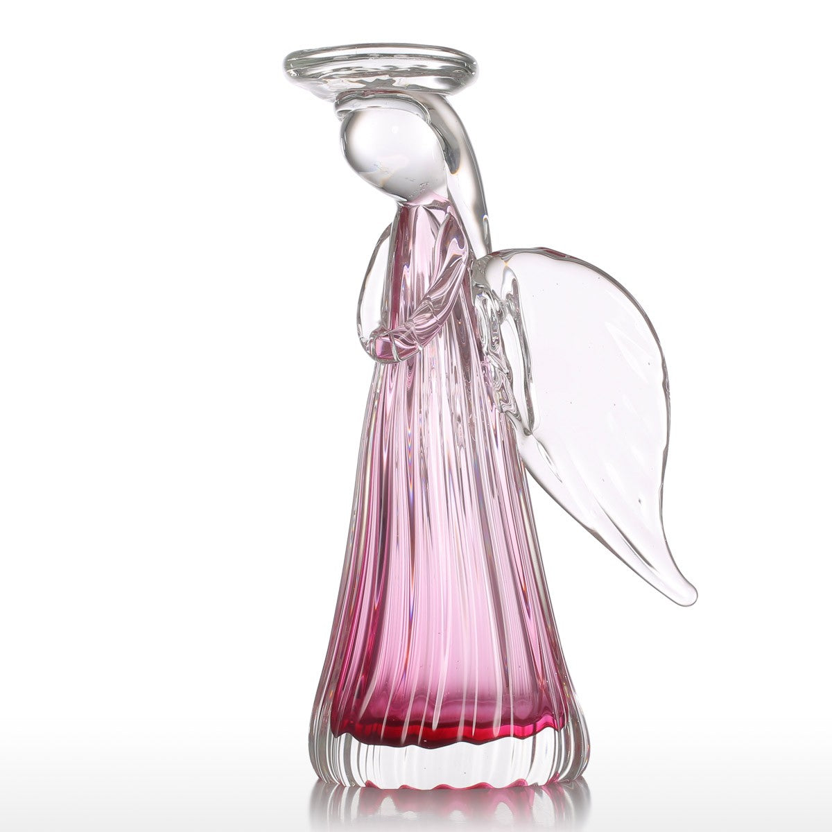 Glass Angel Ornament and Angel Decorations with Christmas Candles for Christmas Decorations inspired Merry Christmas