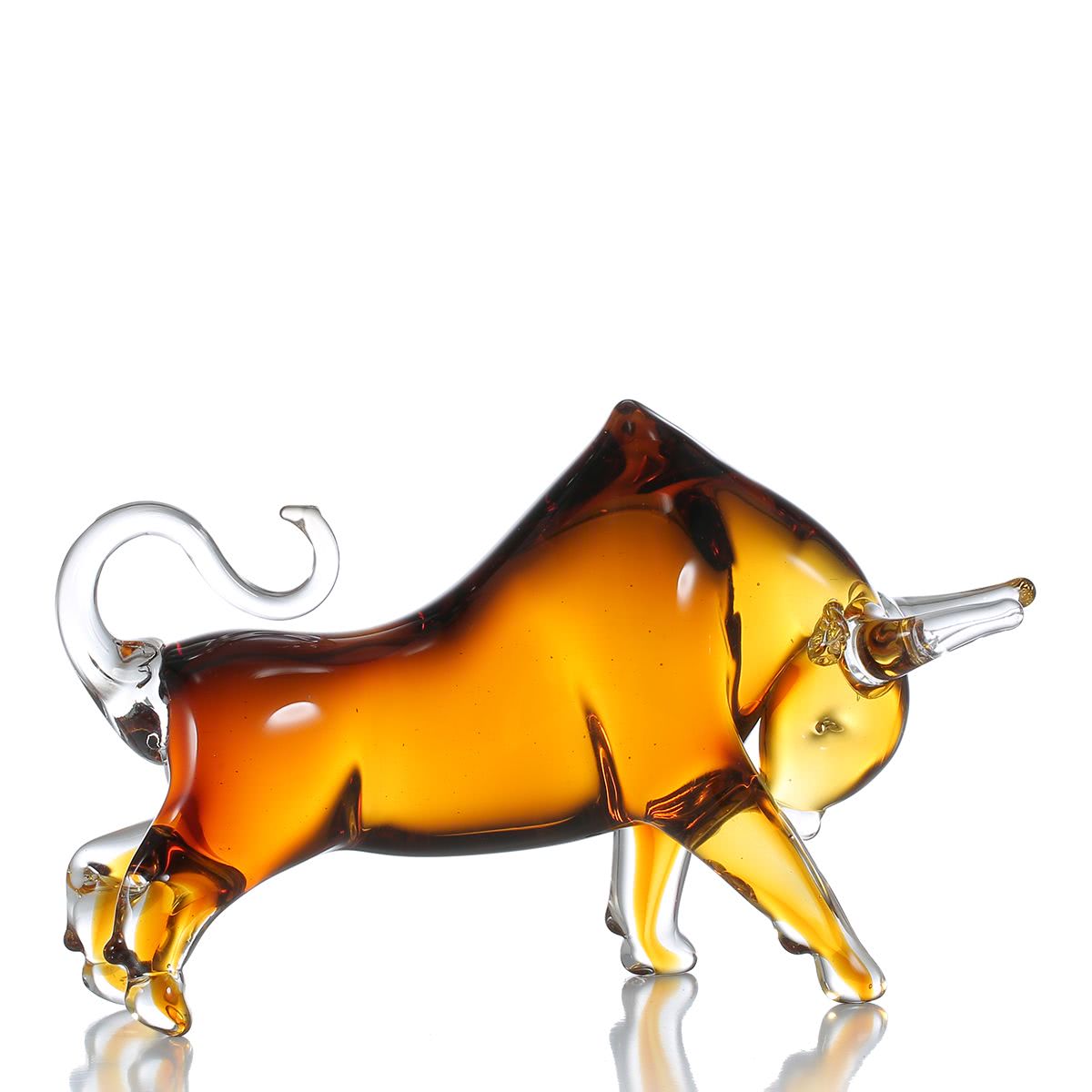 Glass Animal Ornaments and Art Glass Sculpture with Hand Blown for Christmas Gifts and Christmas Decorations
