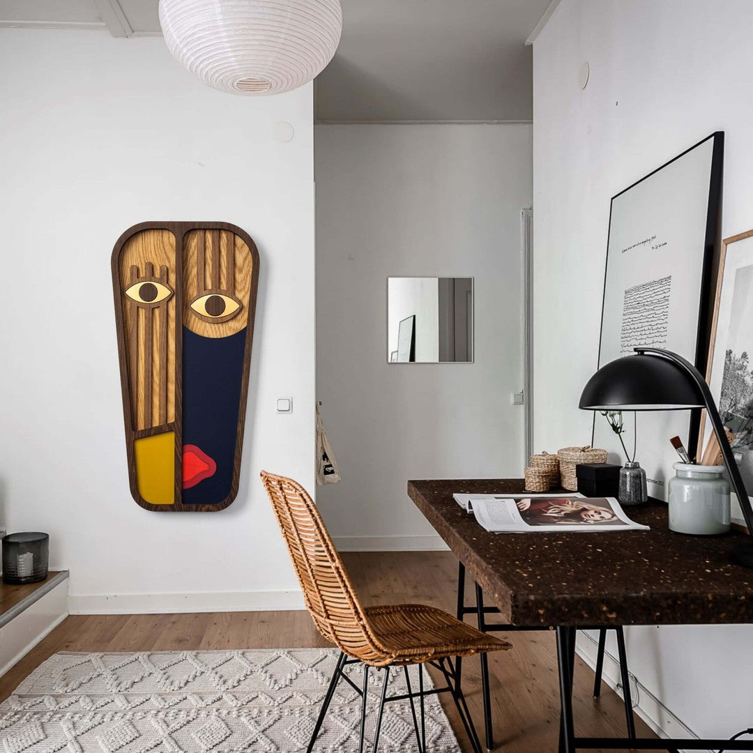 Gør din vægpynt mere bevægelig med Picasso Plakat Blå - Gul