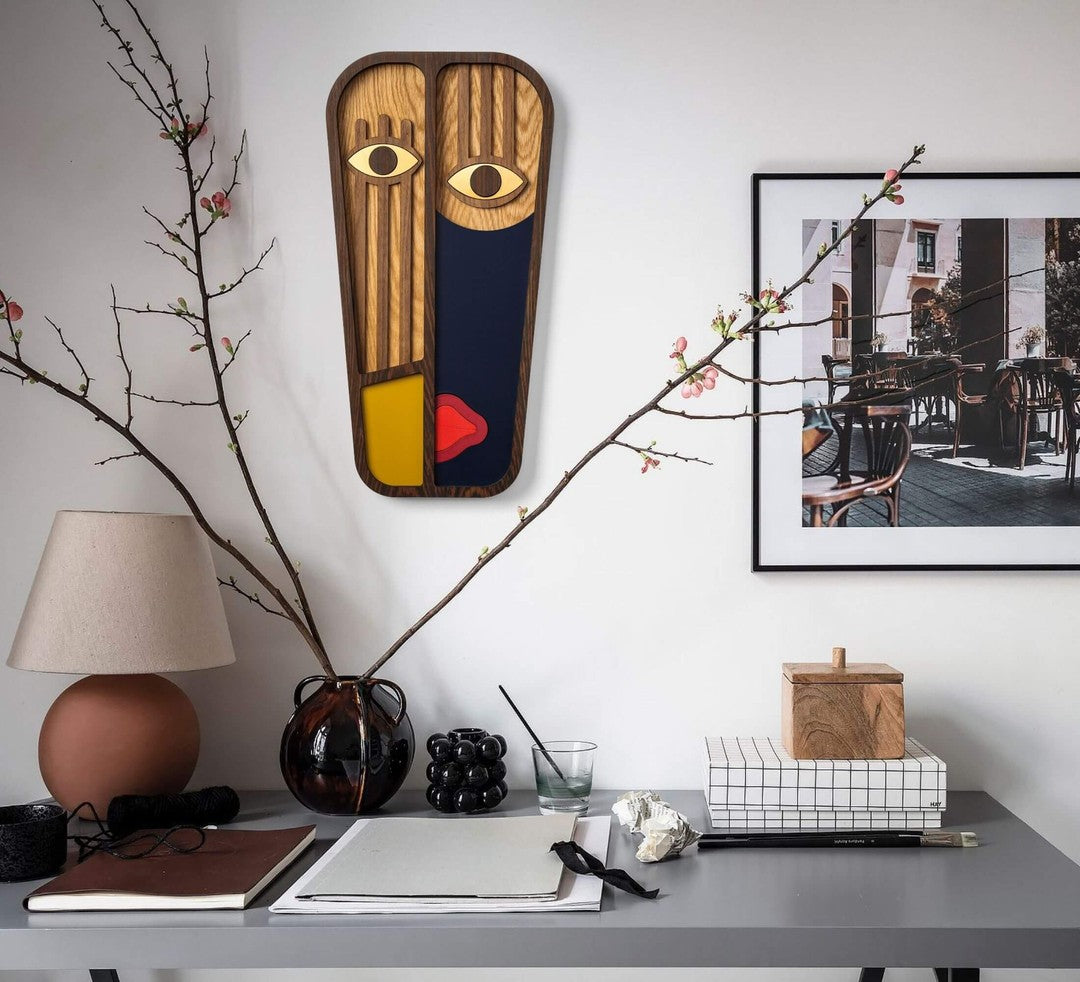 Gør din vægpynt mere bevægelig med Picasso Plakat Blå - Gul