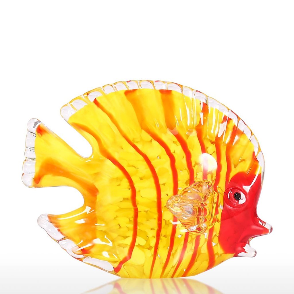 Hand Blown Glass Fish Sculpture