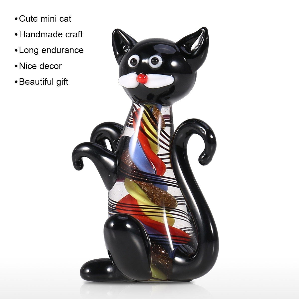 Black Cat Christmas Ornament Decor & Gifts for Cat Lovers by Angel