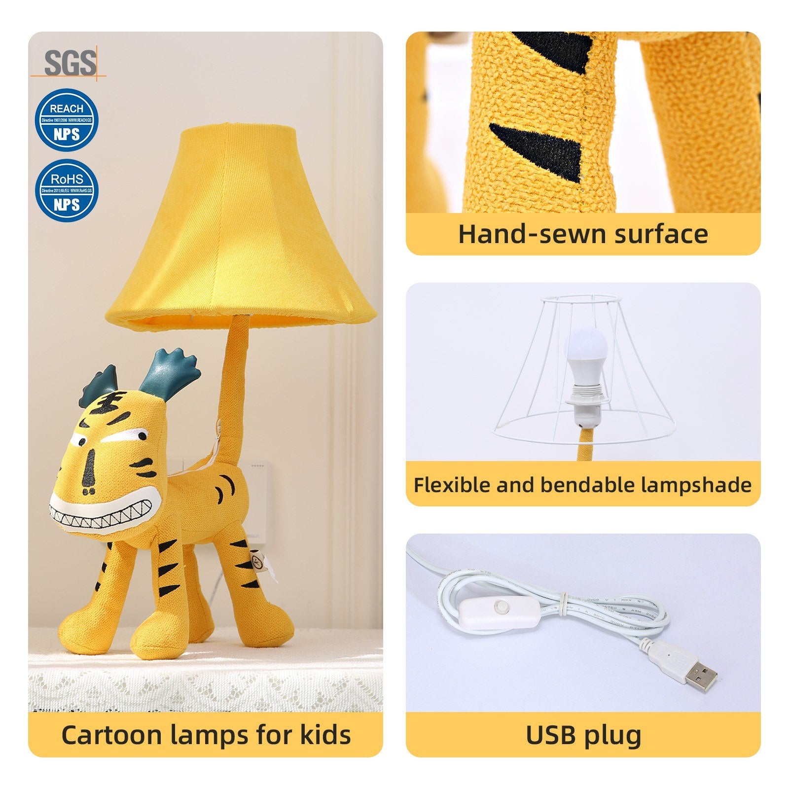 Tiger Lamp is the perfect to bring warmth to your nursery or kidsroom