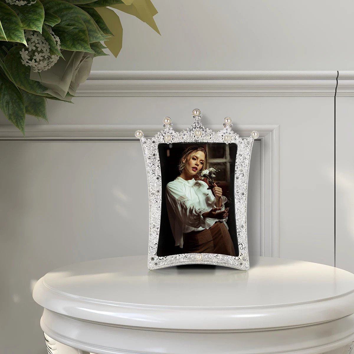 Jewellery Pearl Photo Frame with 4X6 to Home Decor Accessories