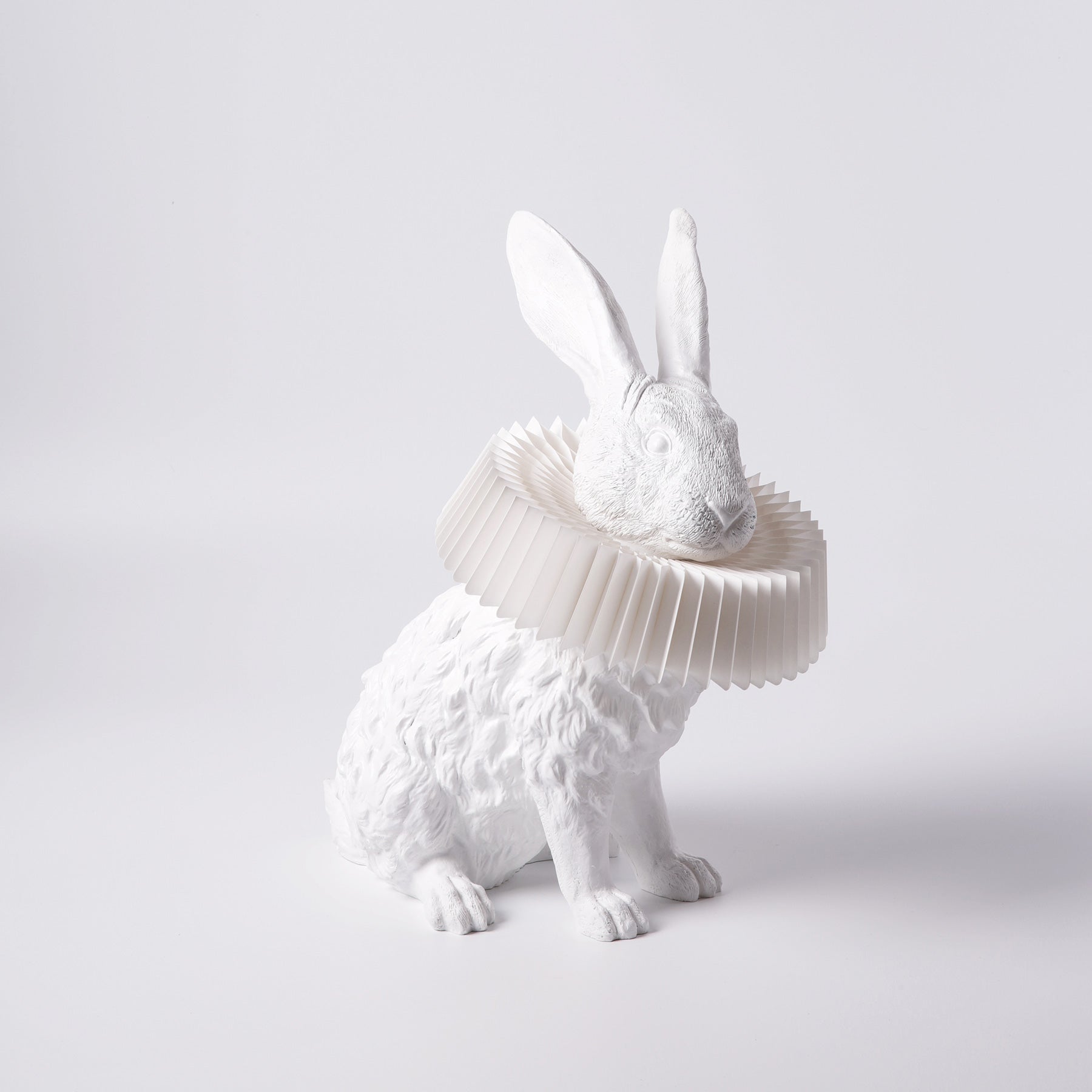 Kaninlampa som Vit Skulpturer Inredning