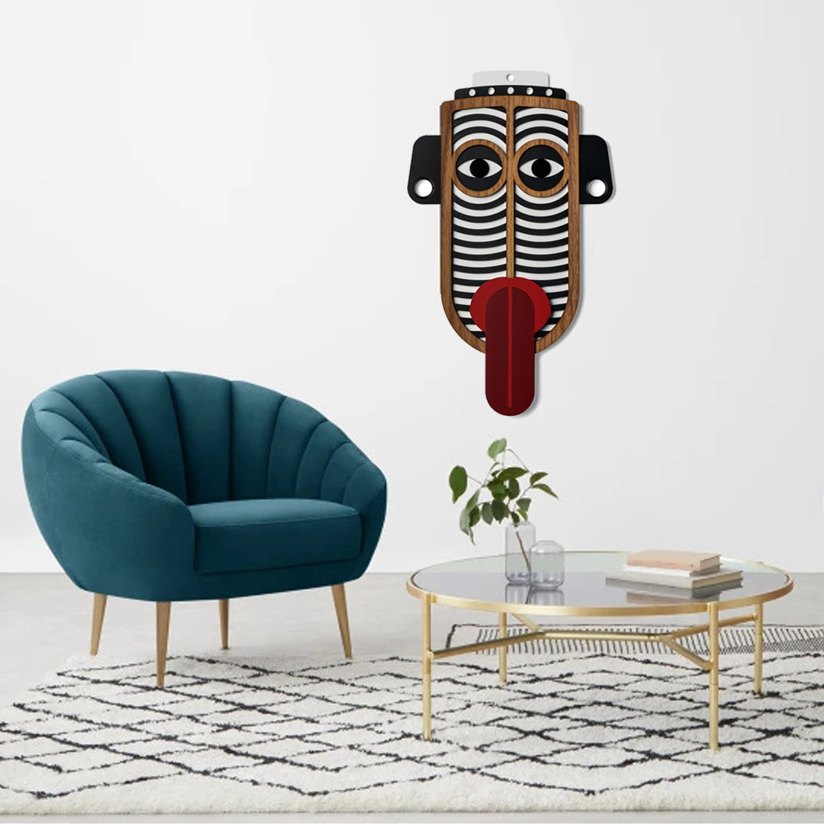 Large Tribal and African Masks by Wooden For Boho Decor