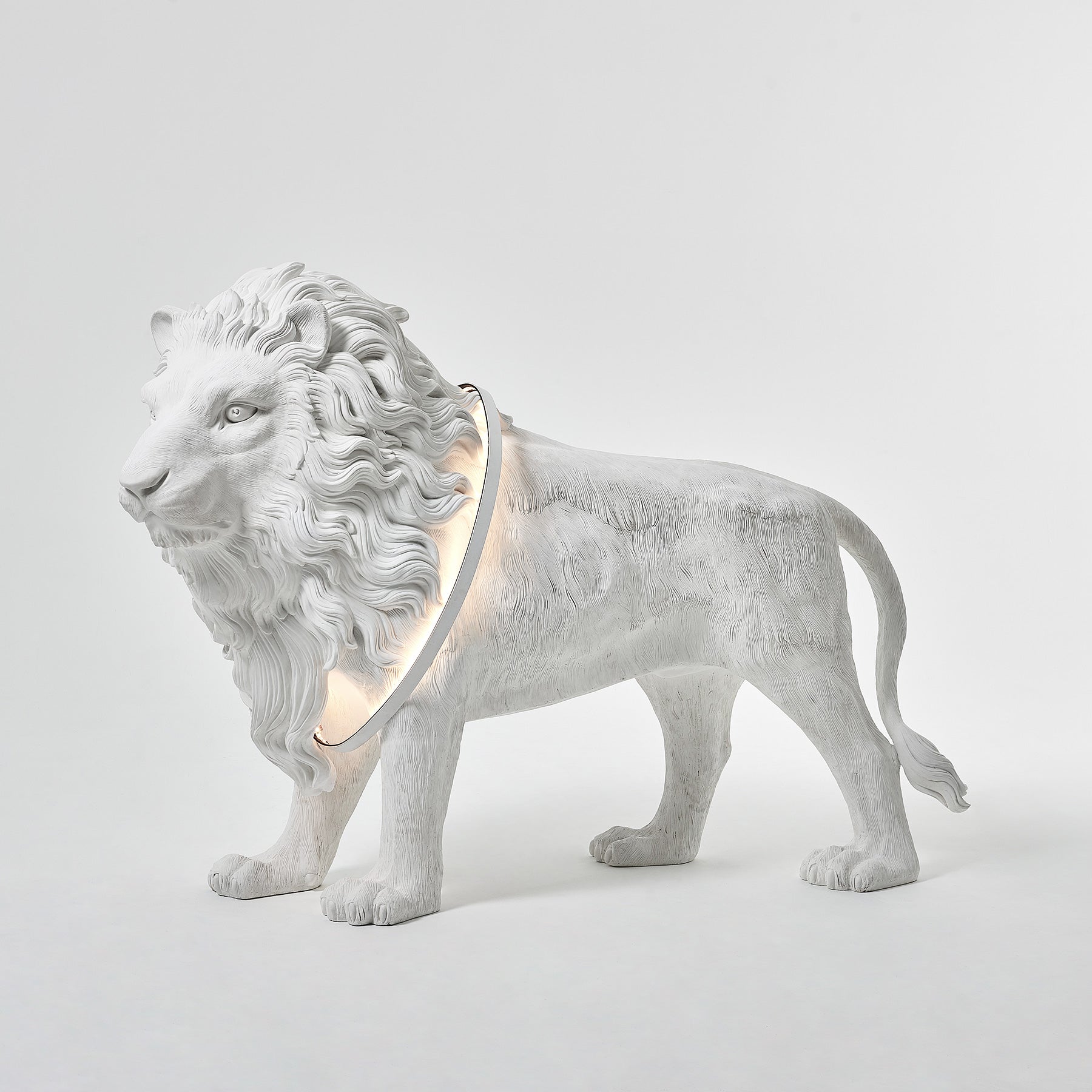 Lion Lamp with Home Decor Statue