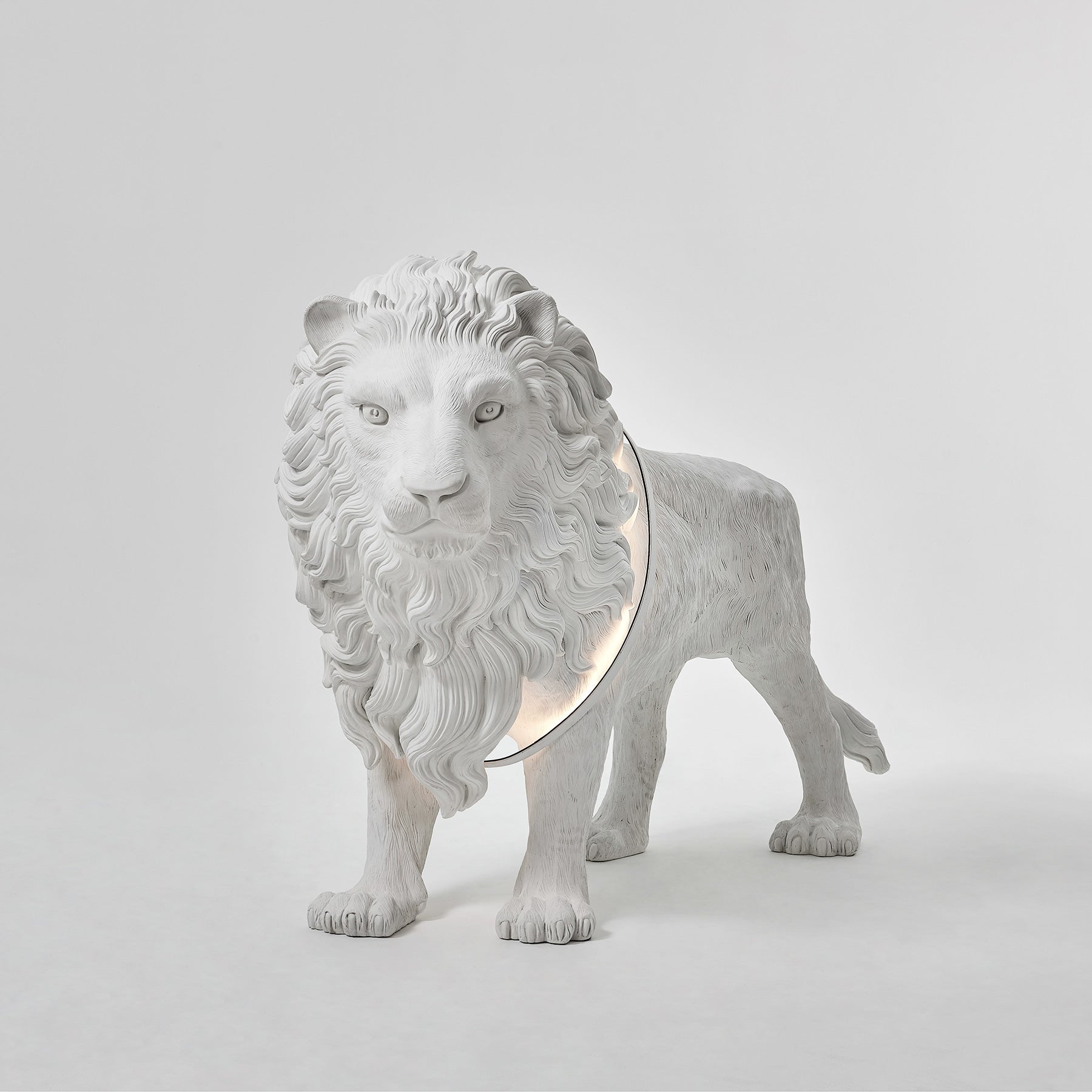 Lion Lamp with Home Decor Statue