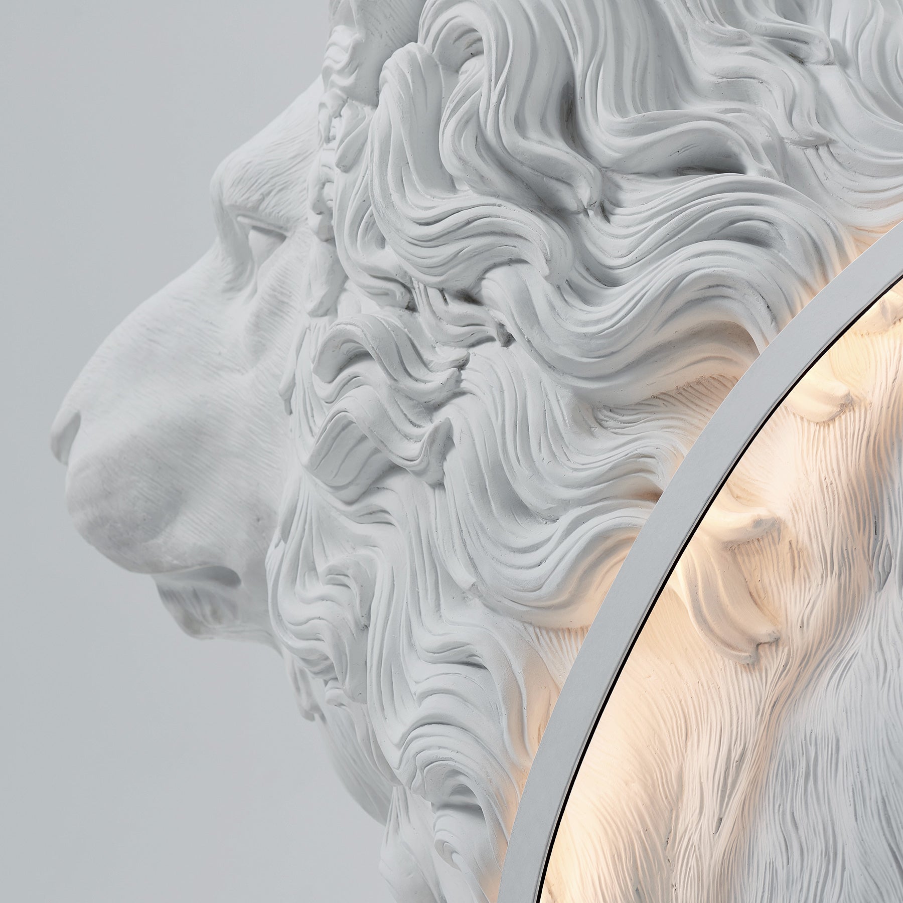 Lion Lamp with Home Decor Statue