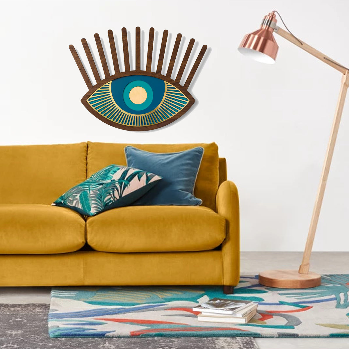 Living Room Wall Decor by Blue Eye Wood Wall Art