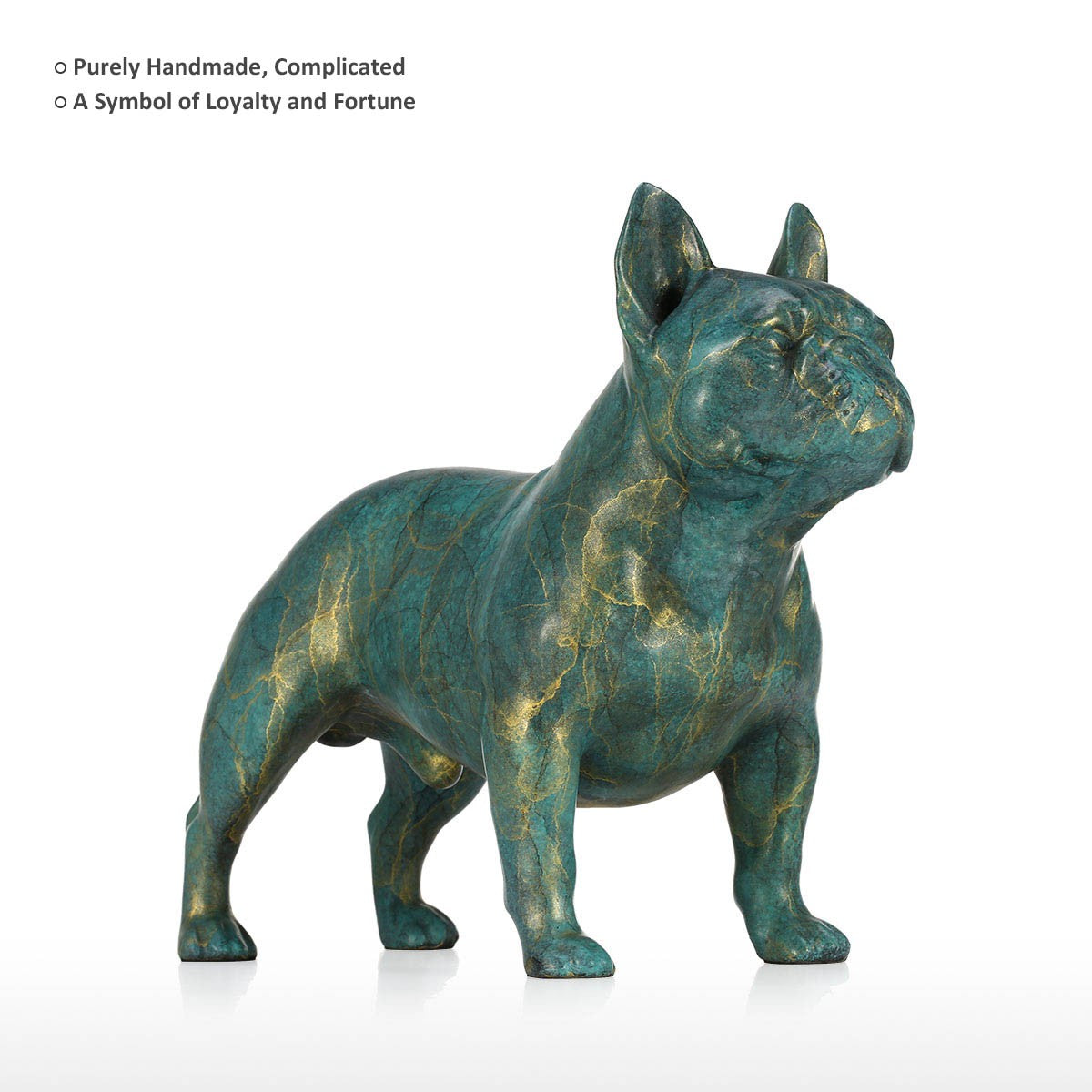 Luxury Christmas Gifts or Luxury Christmas Decorations  with French Bulldog Statue for Christmas Decorations