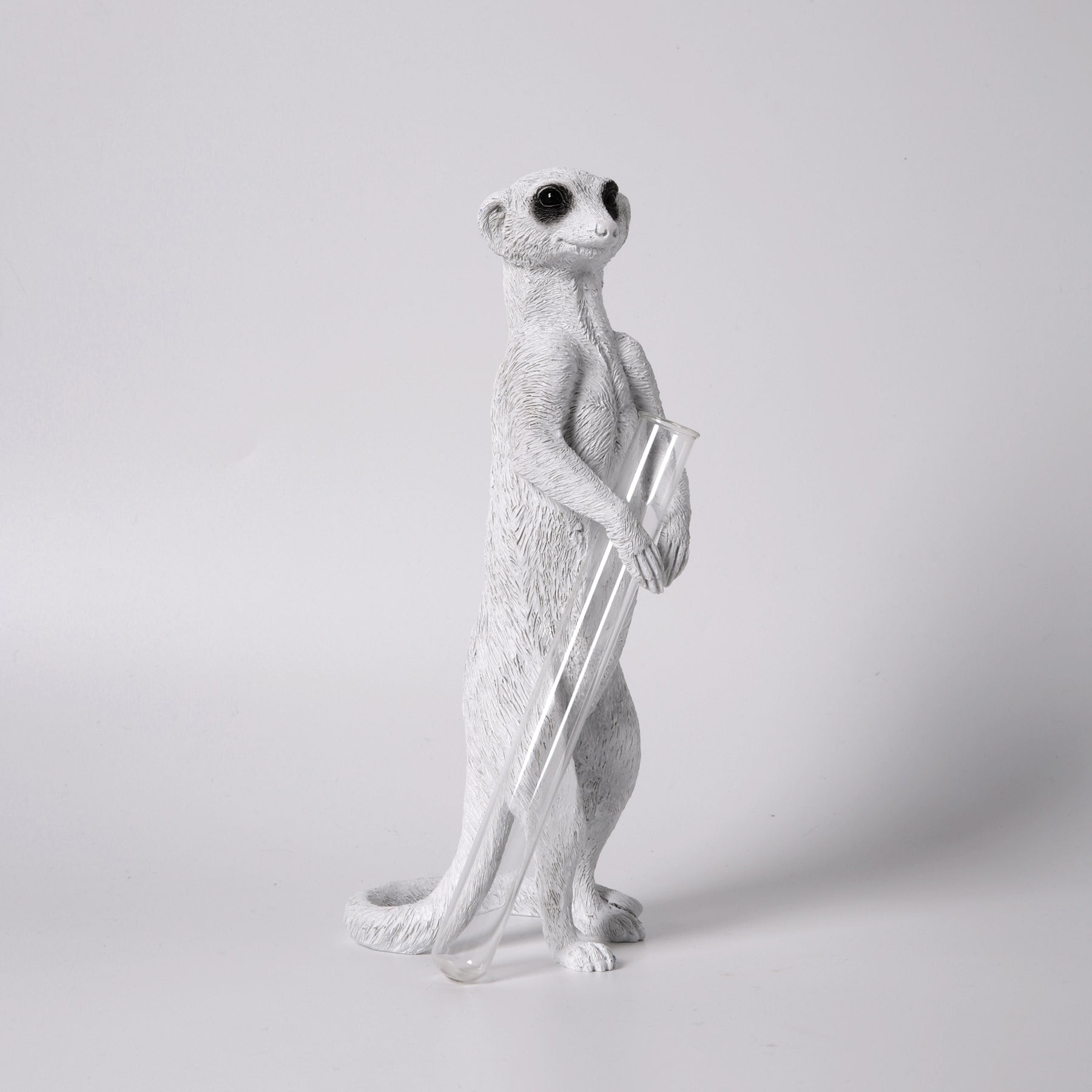 Meerkat Statue with Decorative Vase