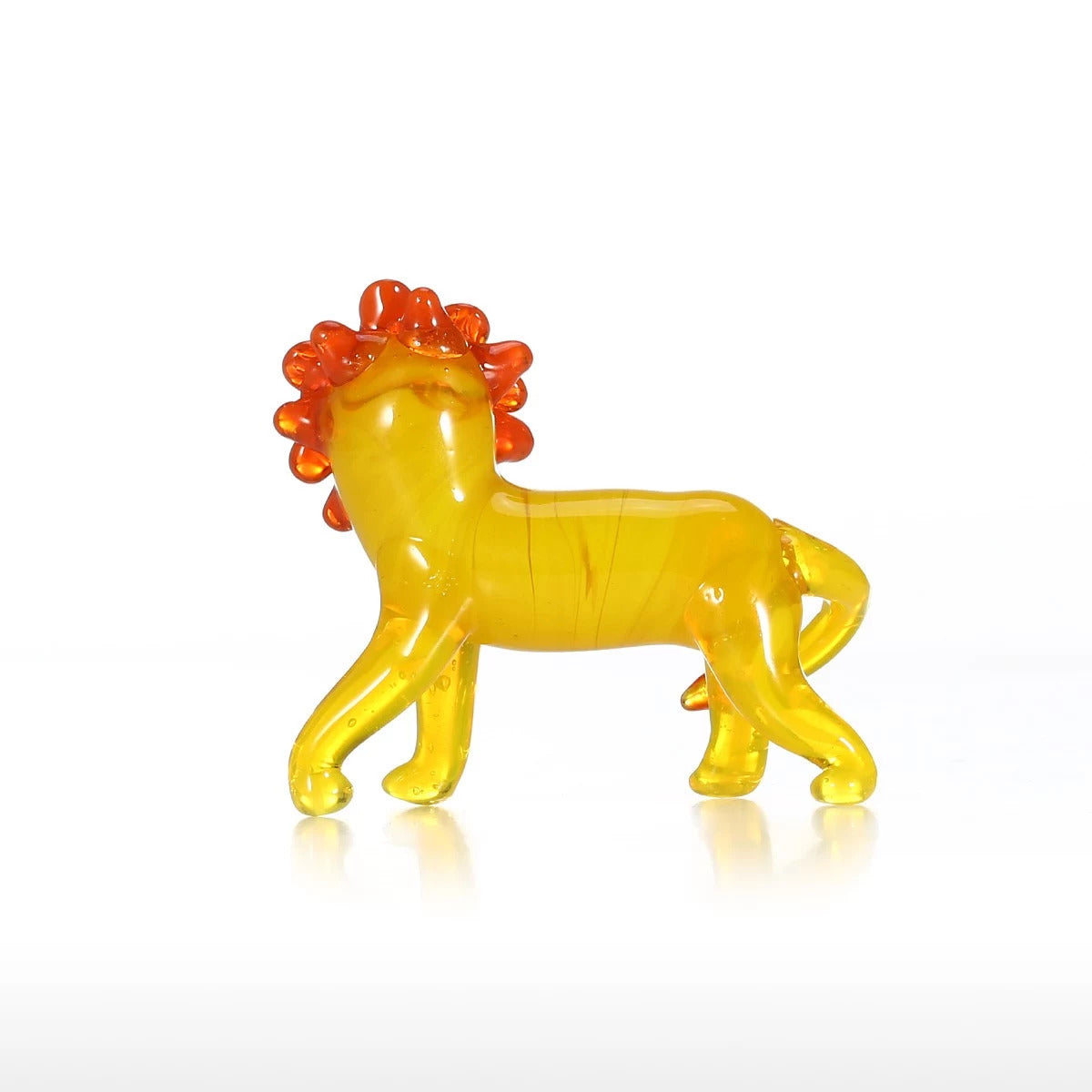 Miniature Glass Animals with Lion Glass Christmas Ornaments