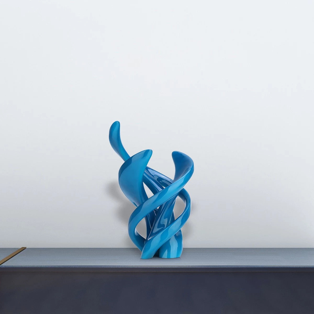 Modern and Decorative Sculpture For Blue Accent Decor